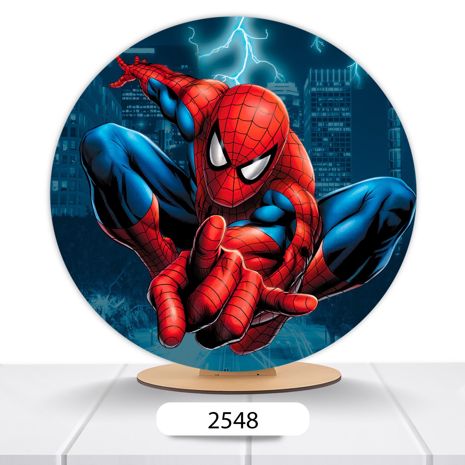 Painel Redondo Homem-Aranha 50x50cm - Imagem 7