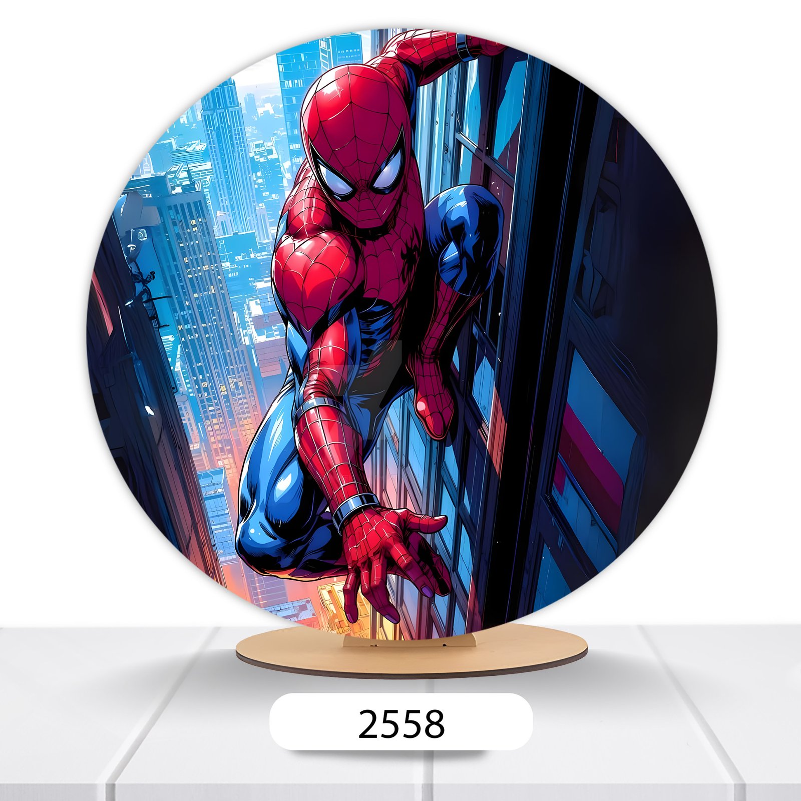 Painel Redondo Homem-Aranha 50x50cm - Imagem 17