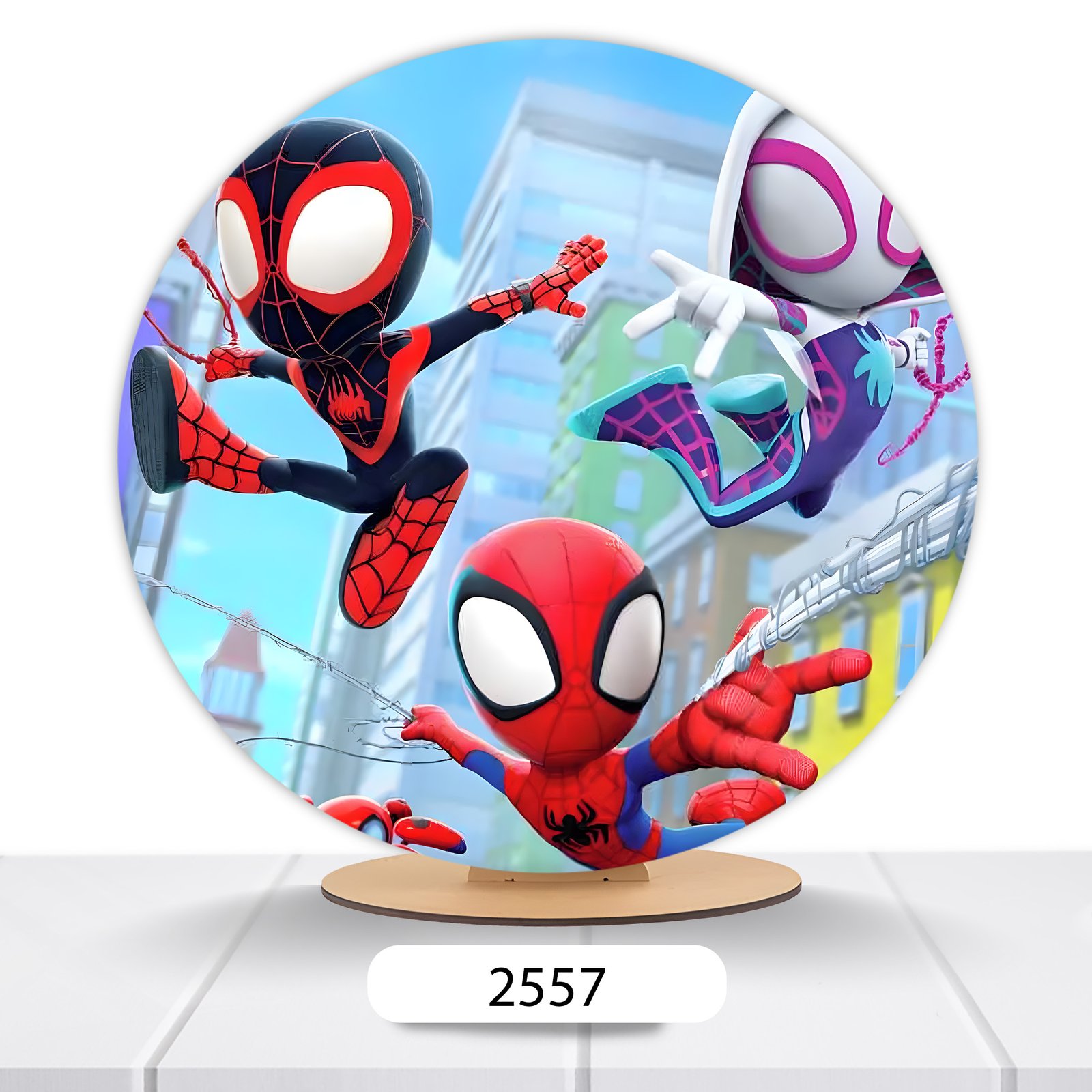 Painel Redondo Homem-Aranha 50x50cm - Imagem 16