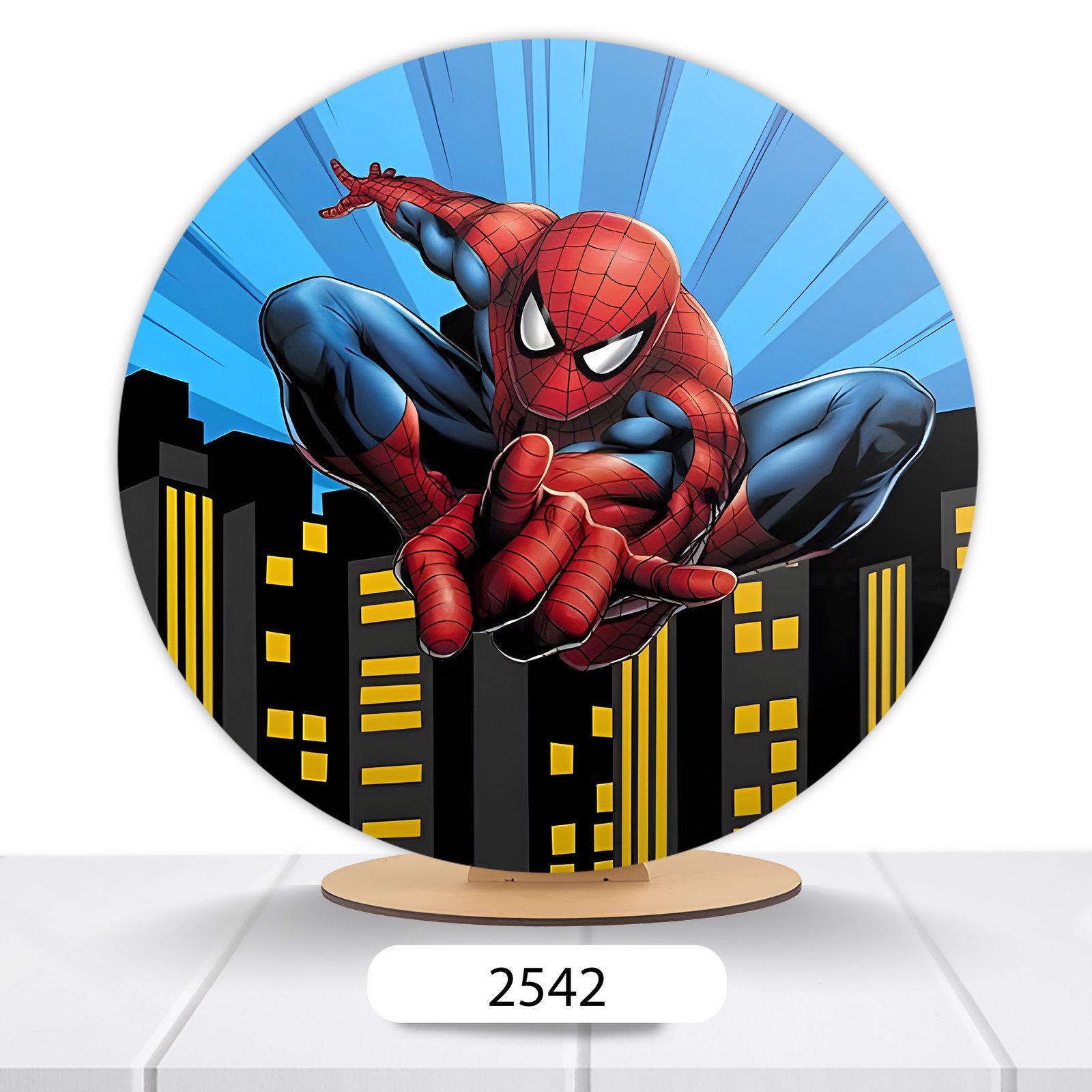 Painel Redondo Homem-Aranha 50x50cm