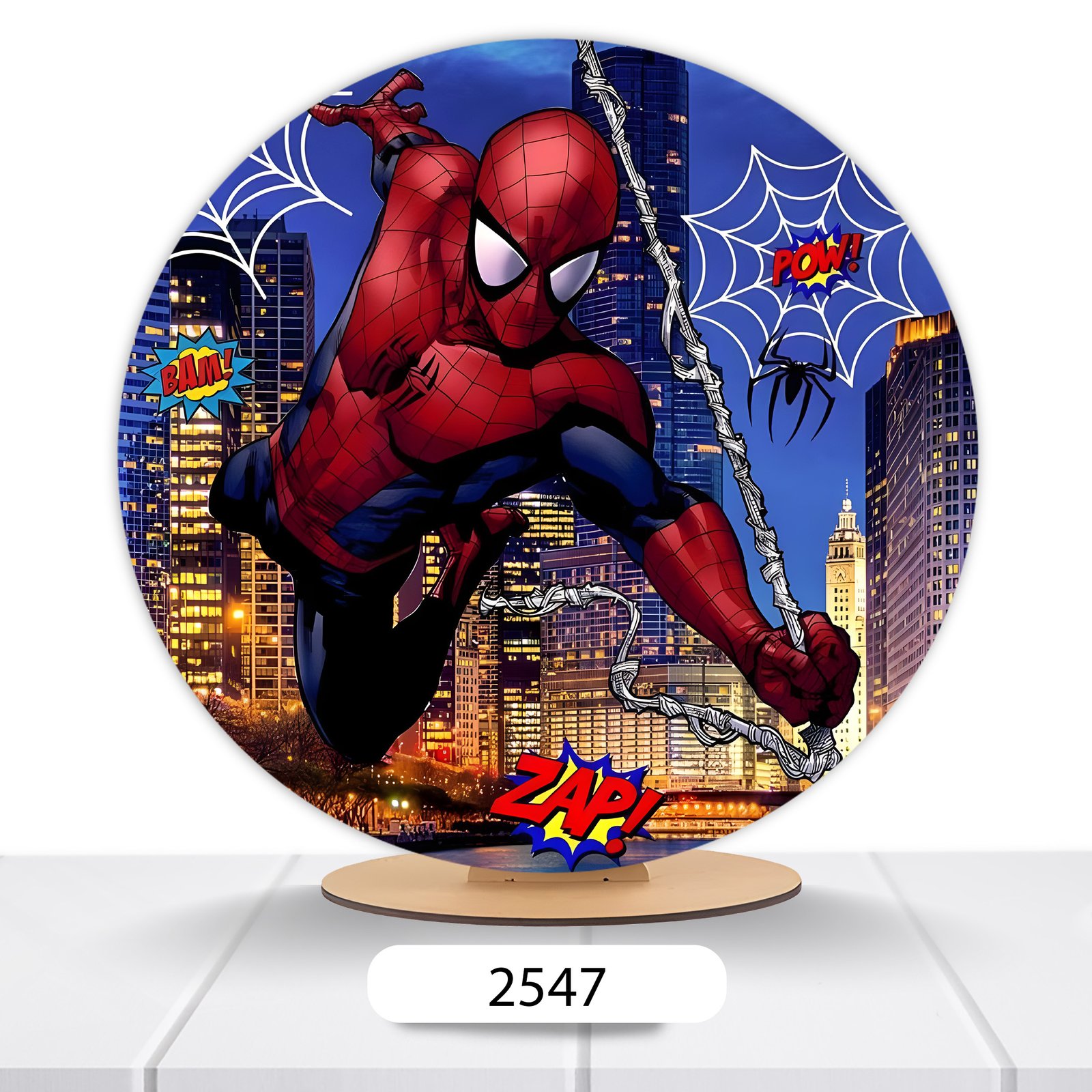 Painel Redondo Homem-Aranha 50x50cm - Imagem 6