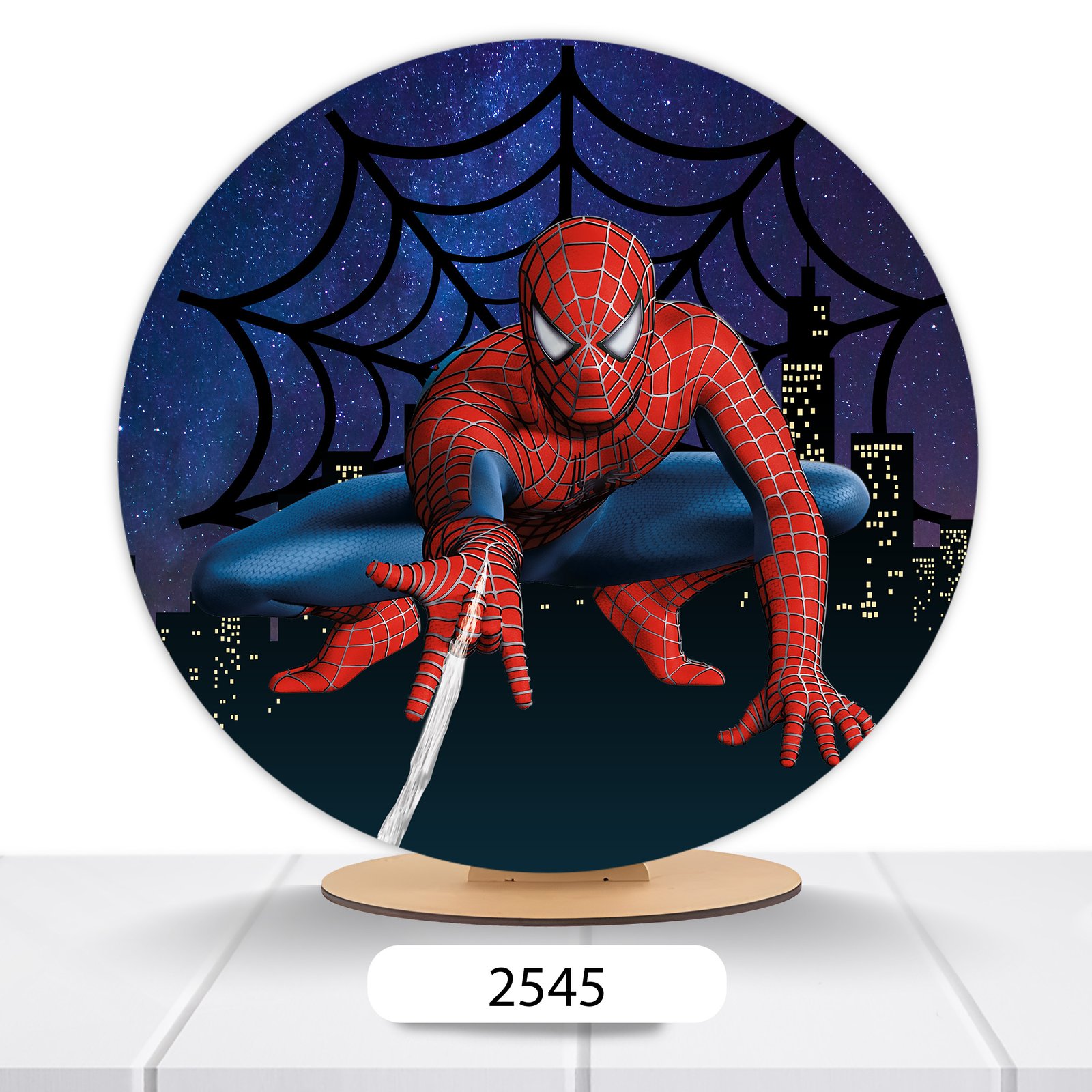 Painel Redondo Homem-Aranha 50x50cm - Imagem 4