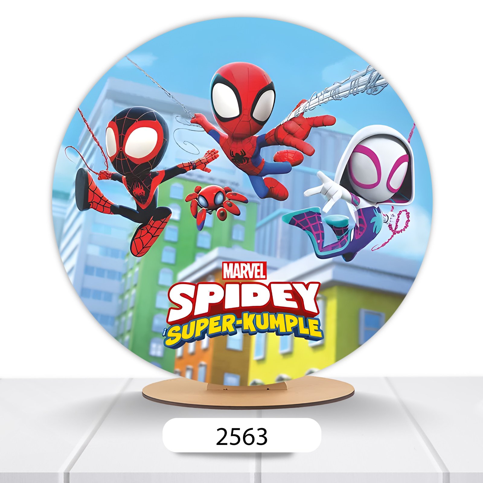 Painel Redondo Homem-Aranha 50x50cm - Imagem 3