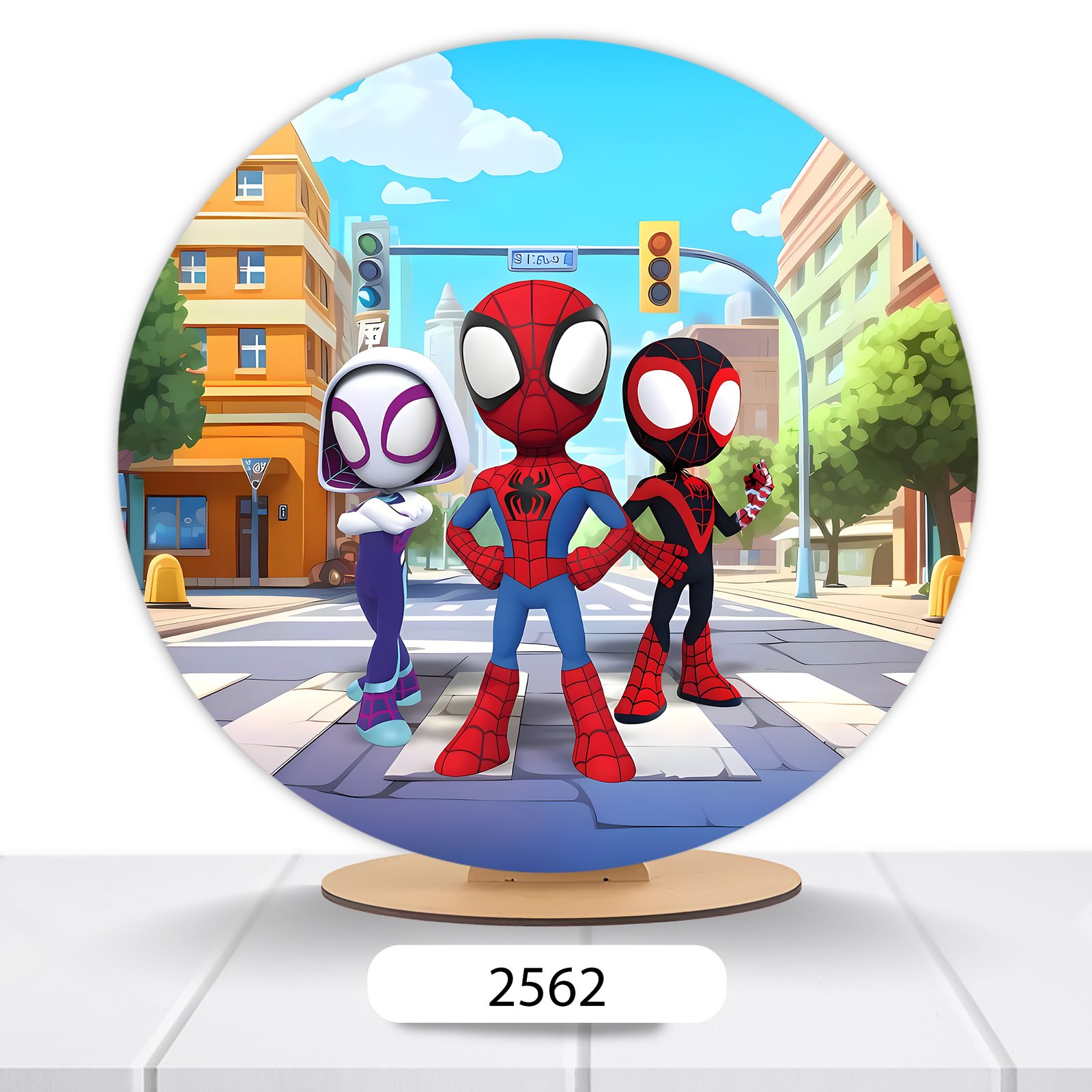 Painel Redondo Homem-Aranha 50x50cm - Imagem 2
