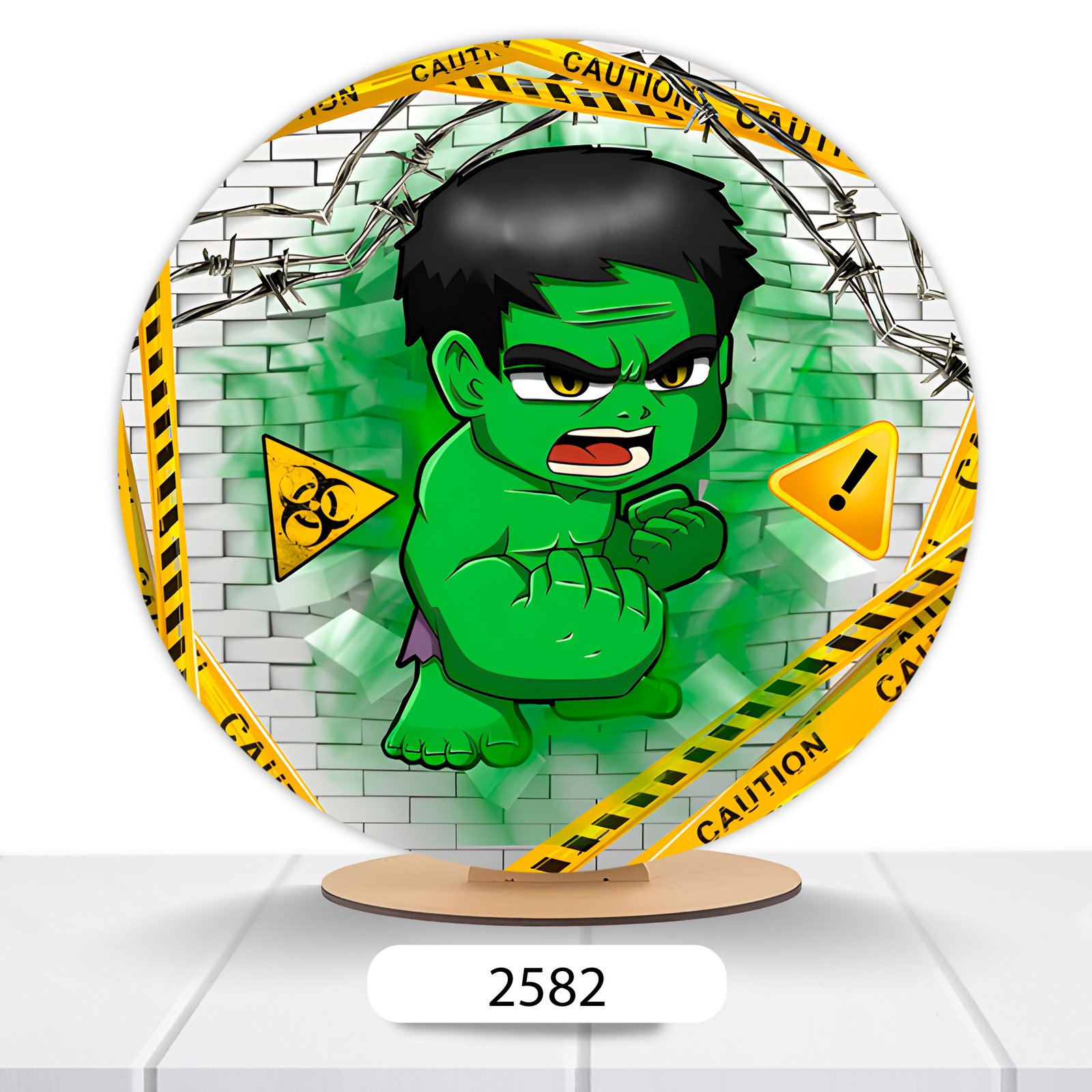 Painel Redondo Hulk 50x50cm - Imagem 2