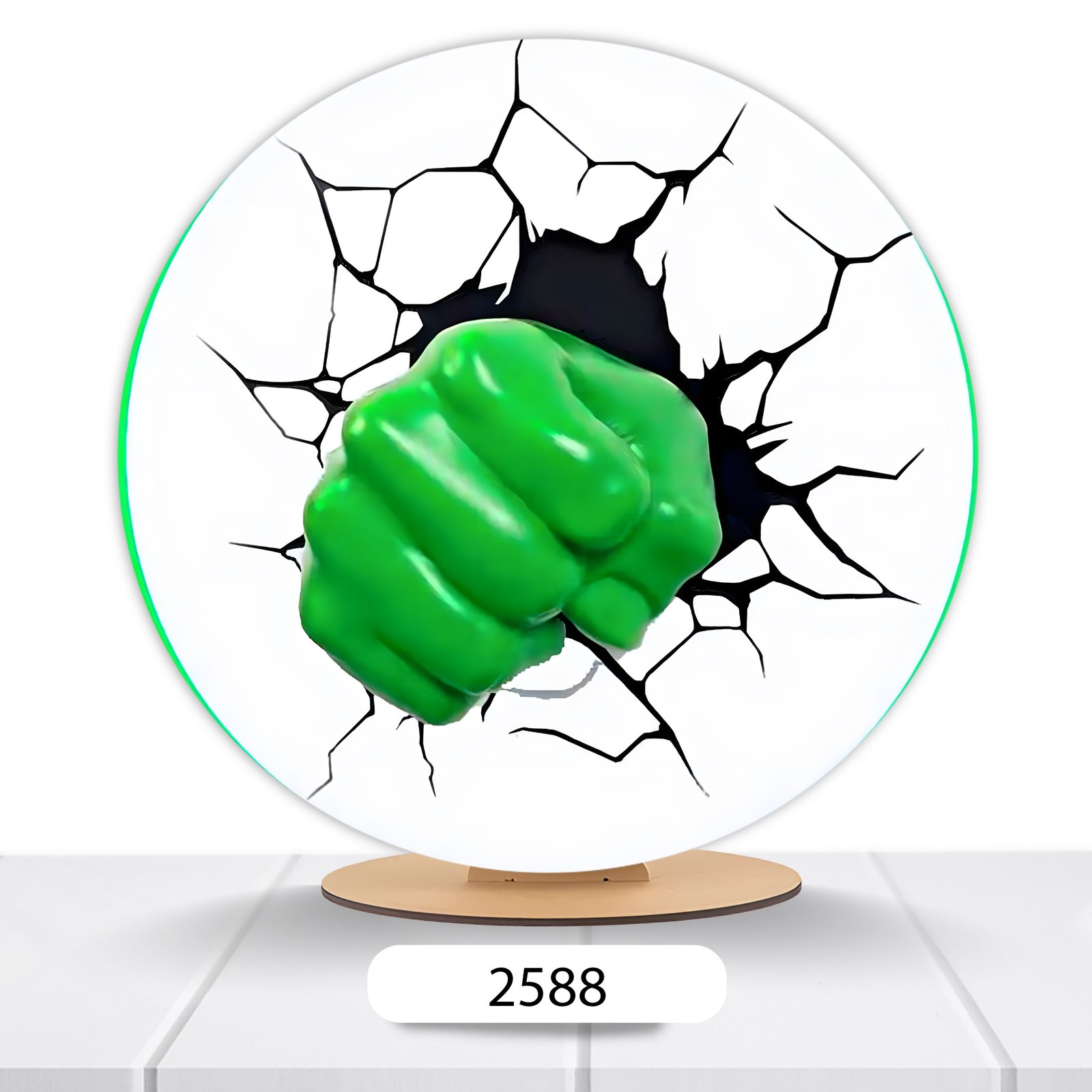 Painel Redondo Hulk 50x50cm - Imagem 8