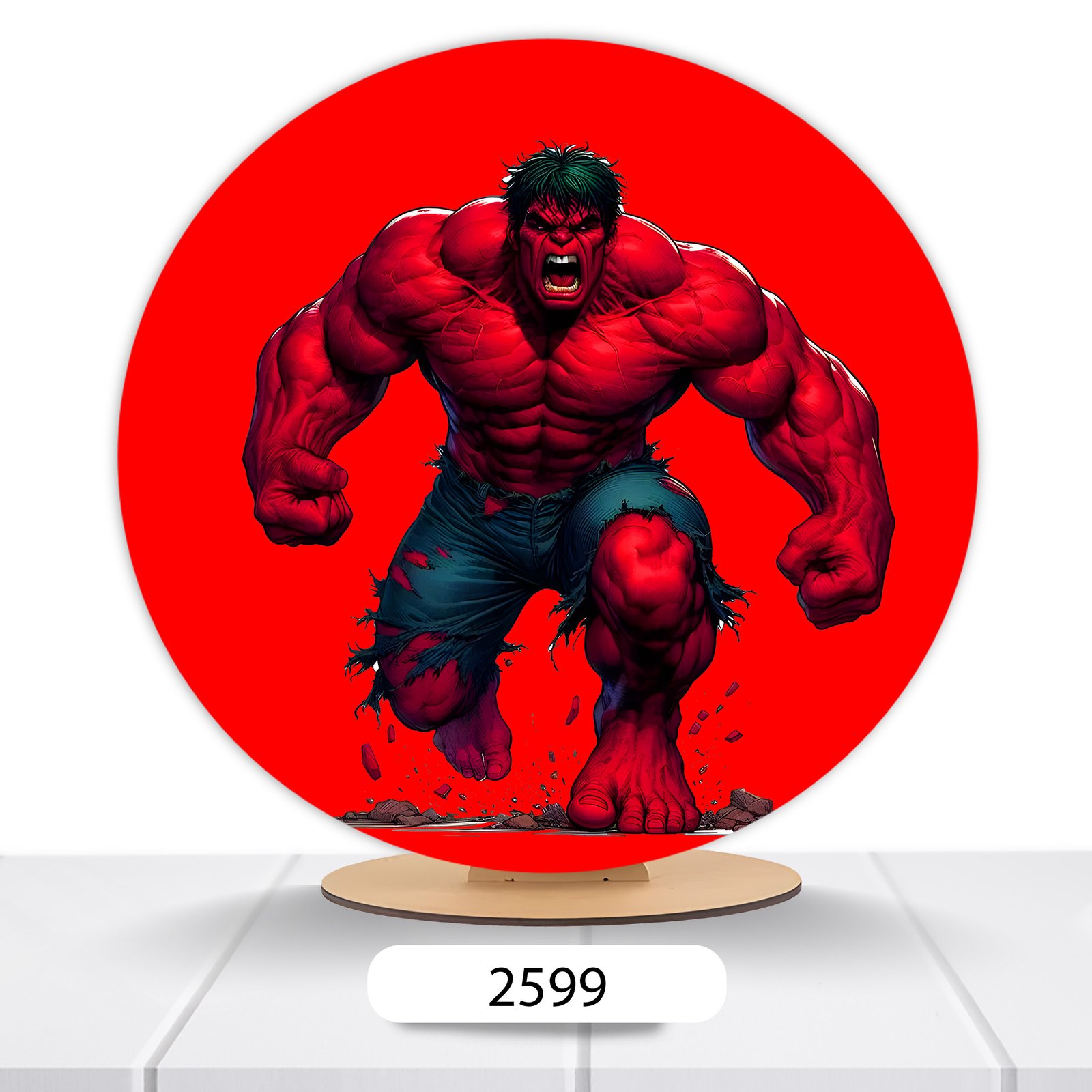 Painel Redondo Hulk 50x50cm - Imagem 19