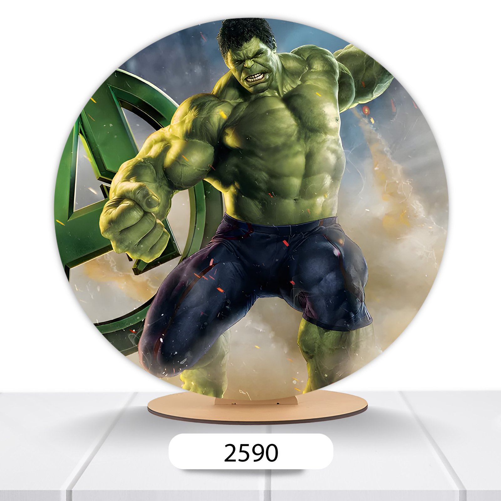 Painel Redondo Hulk 50x50cm - Imagem 10