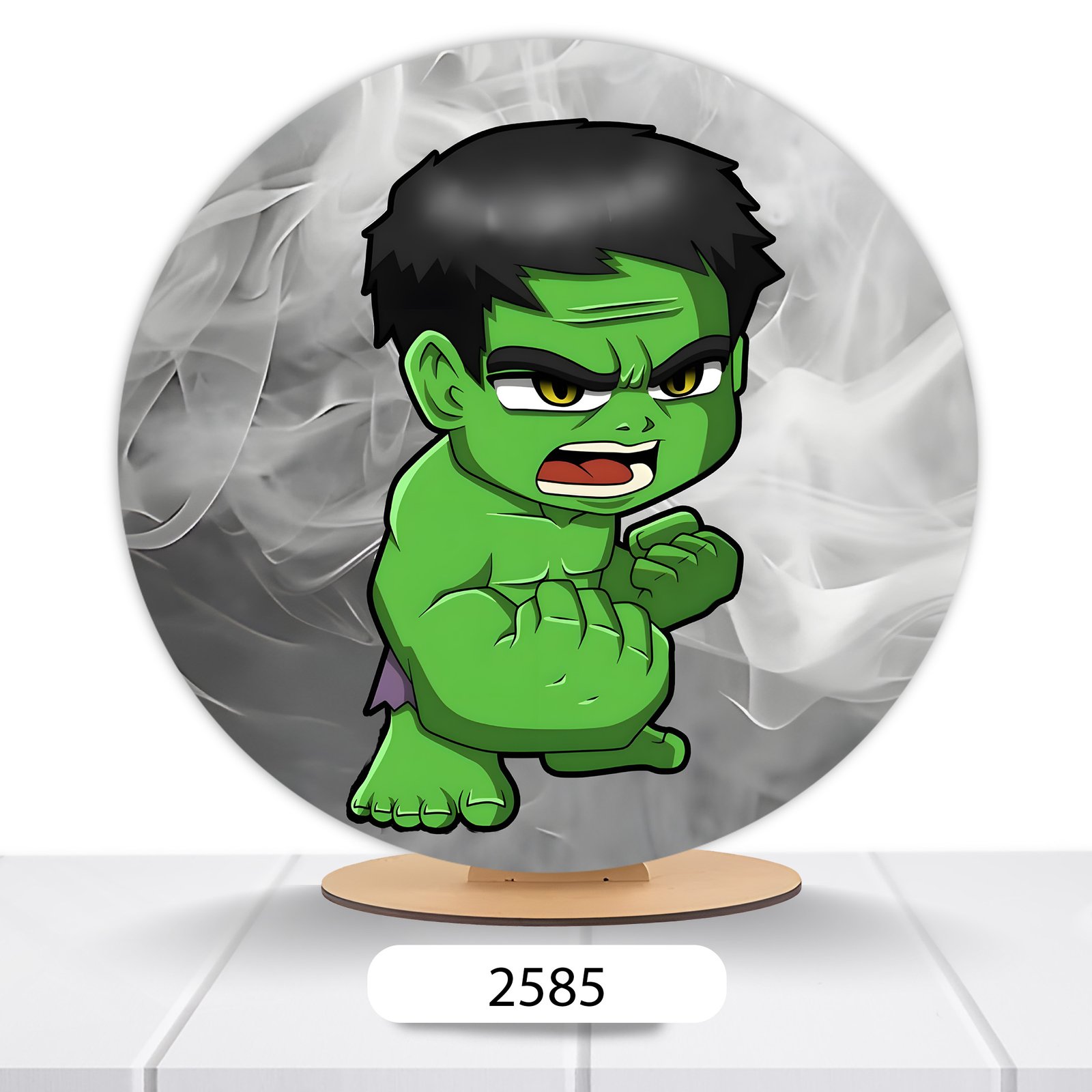 Painel Redondo Hulk 50x50cm - Imagem 5