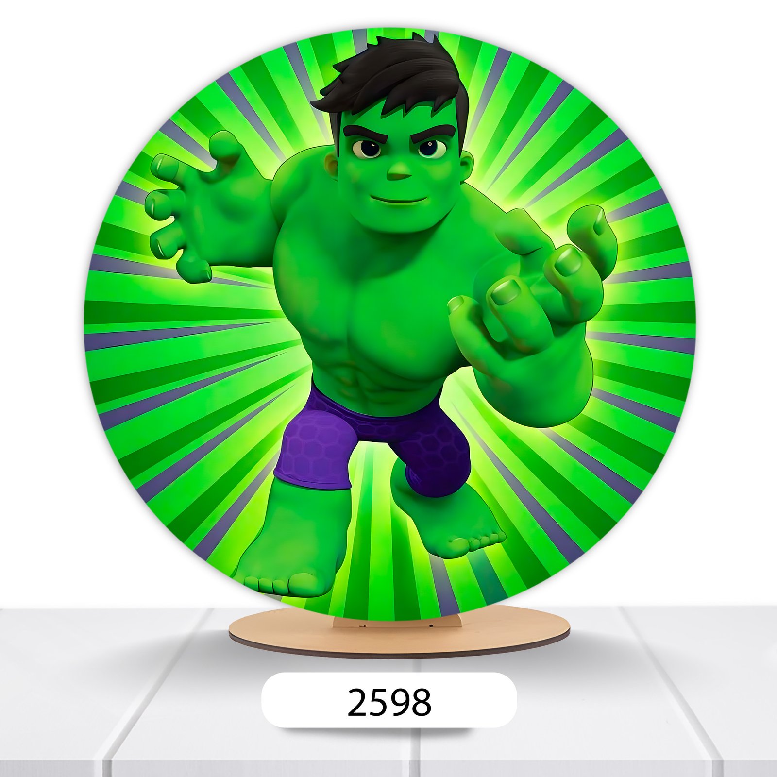 Painel Redondo Hulk 50x50cm - Imagem 18