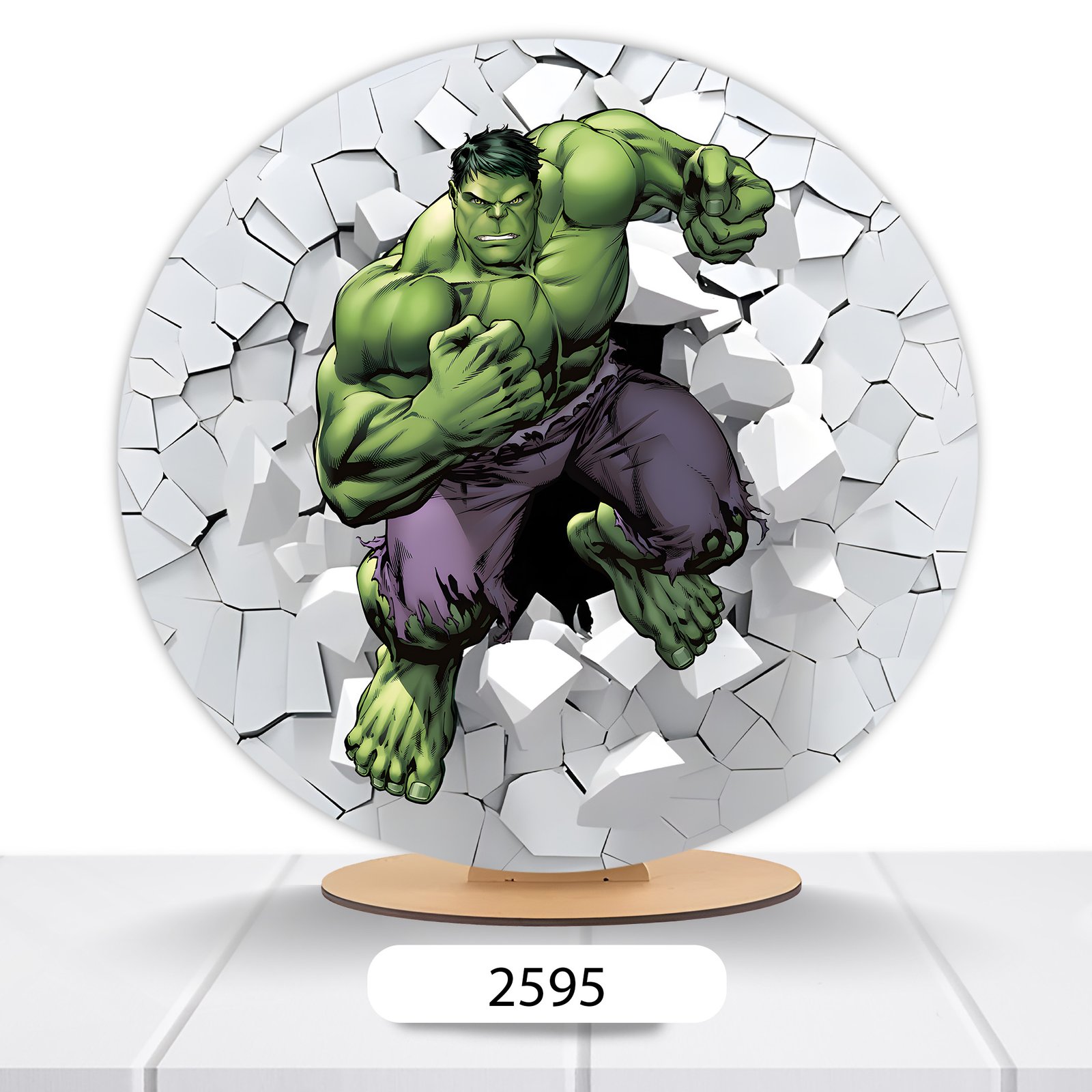 Painel Redondo Hulk 50x50cm - Imagem 15