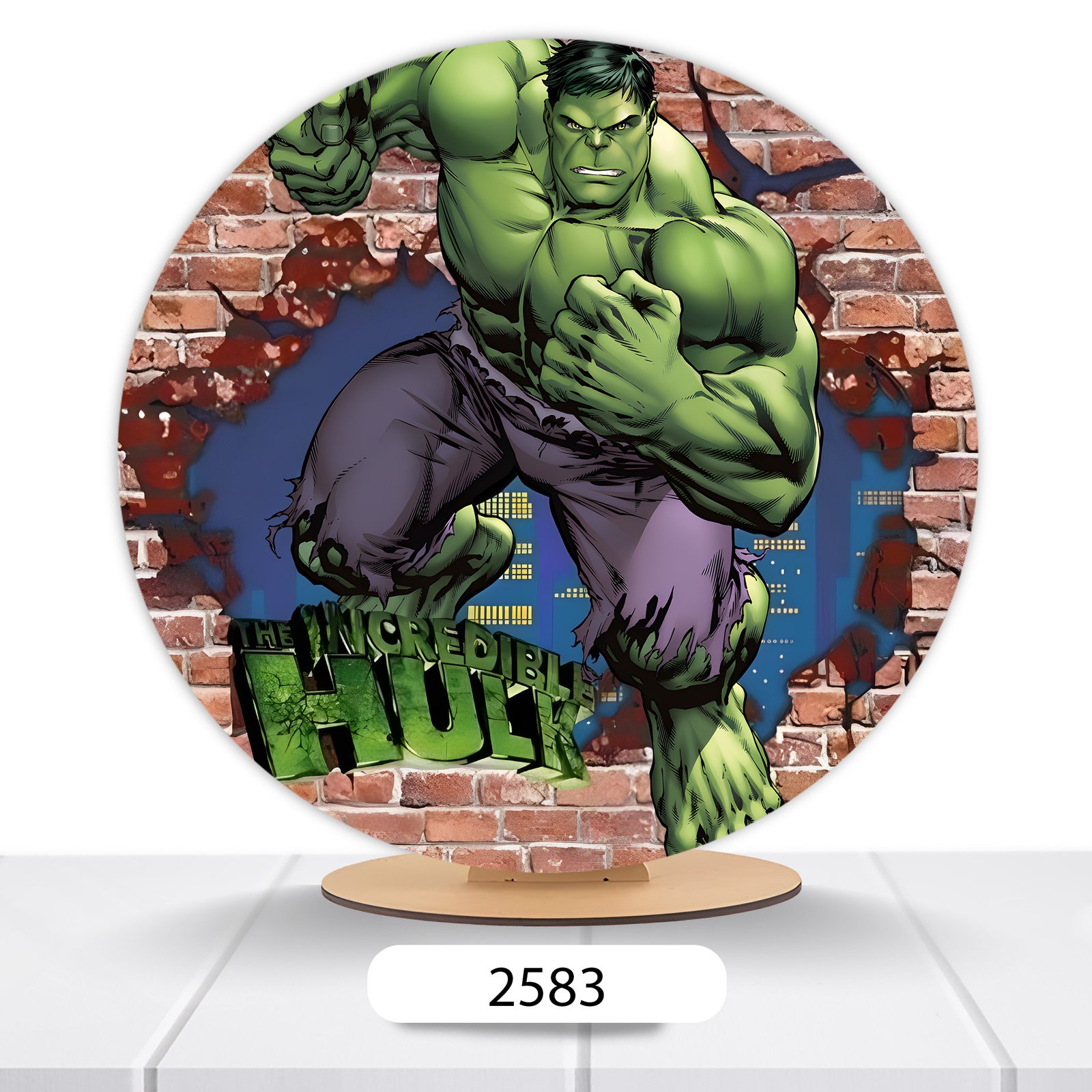 Painel Redondo Hulk 50x50cm - Imagem 3