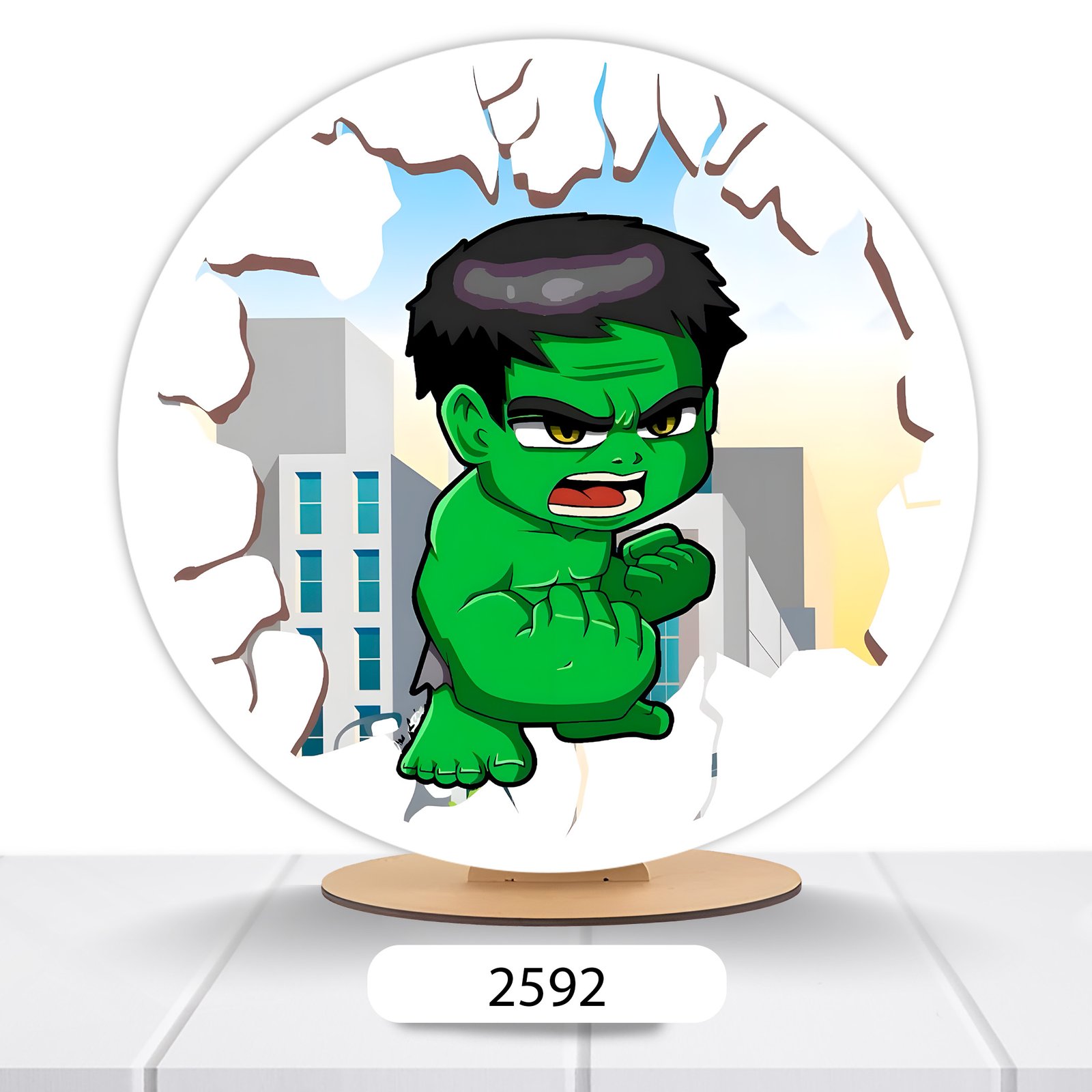 Painel Redondo Hulk 50x50cm - Imagem 12