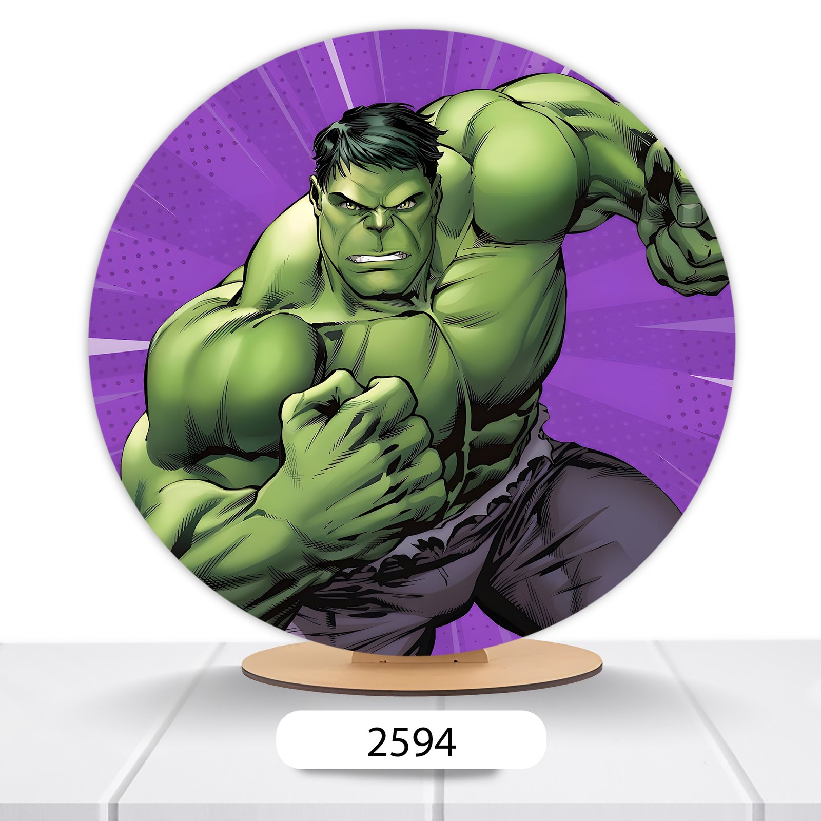 Painel Redondo Hulk 50x50cm - Imagem 14