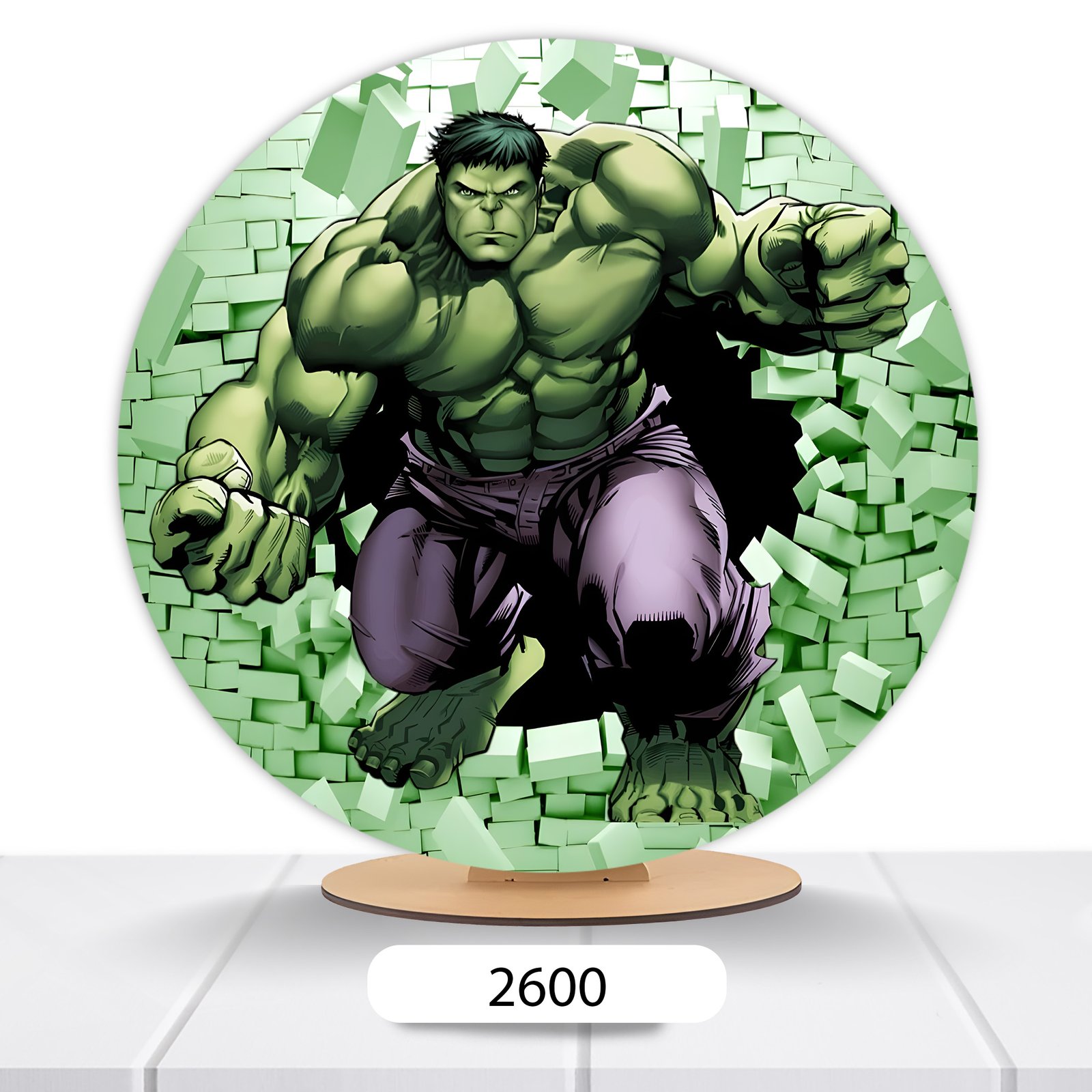 Painel Redondo Hulk 50x50cm - Imagem 20