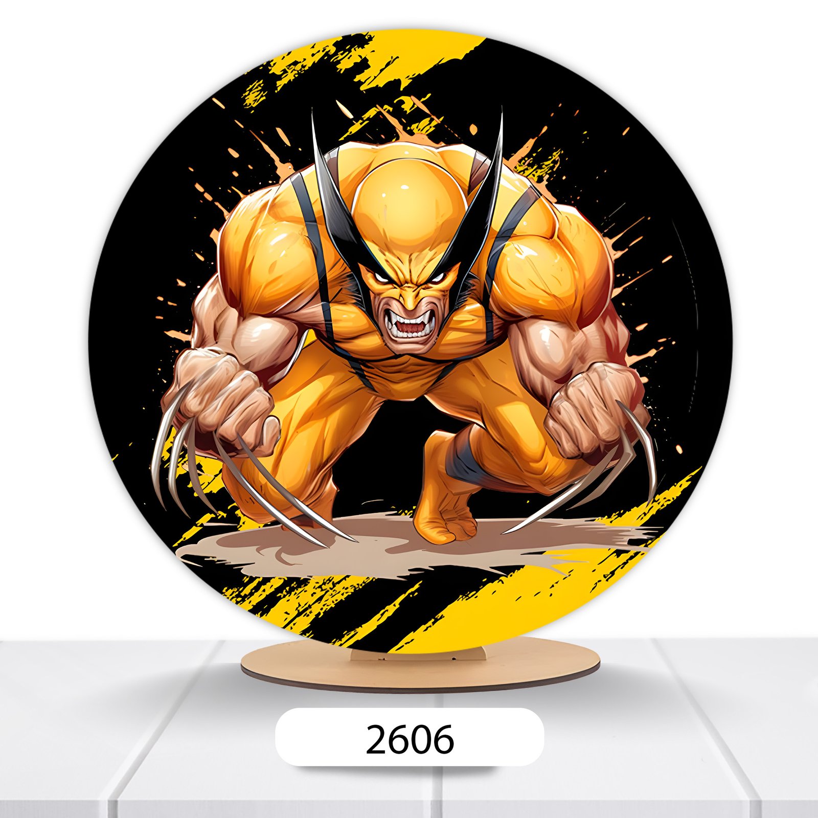Painel Redondo Wolverine 50x50cm
