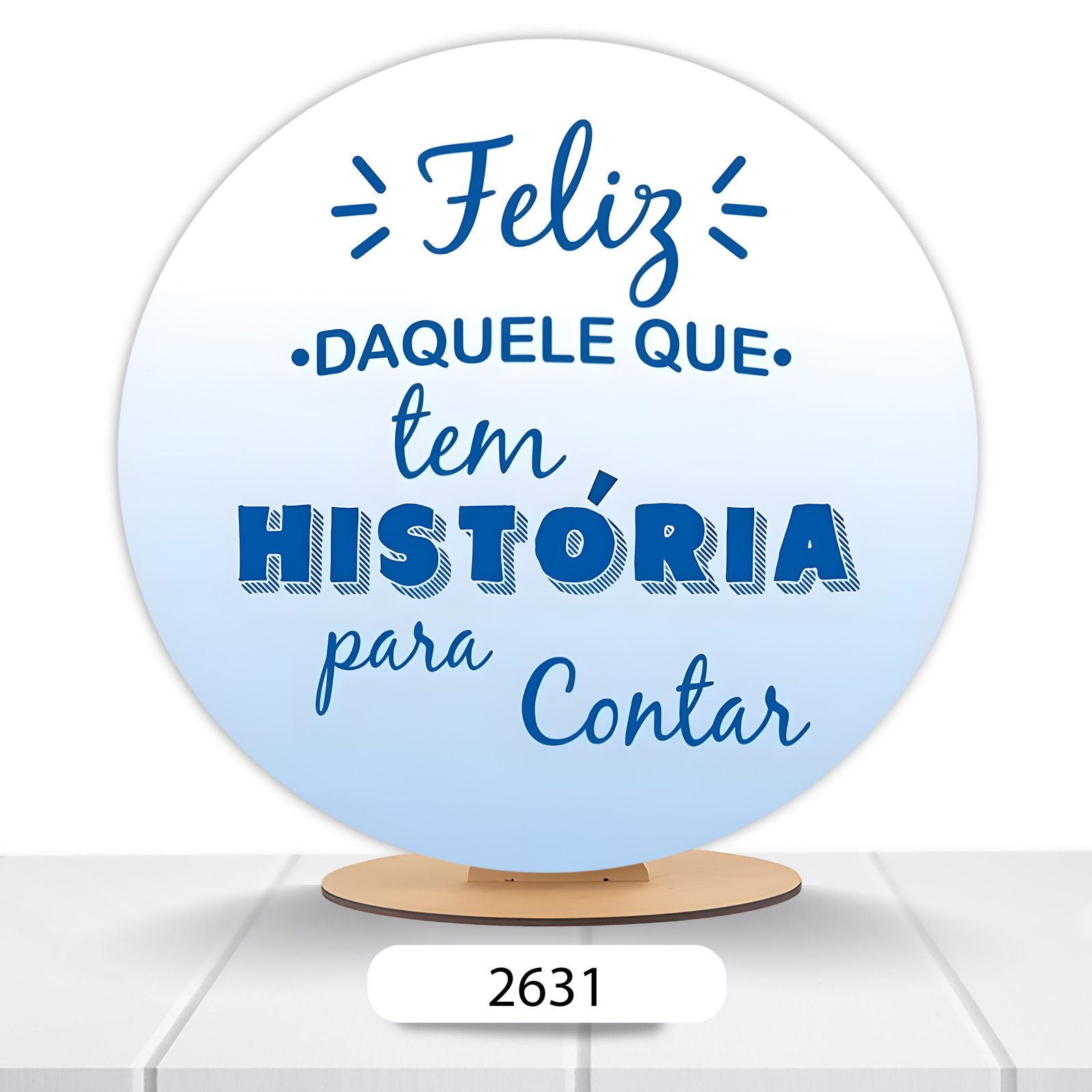 Painel Redondo História Para Contar 50x50cm