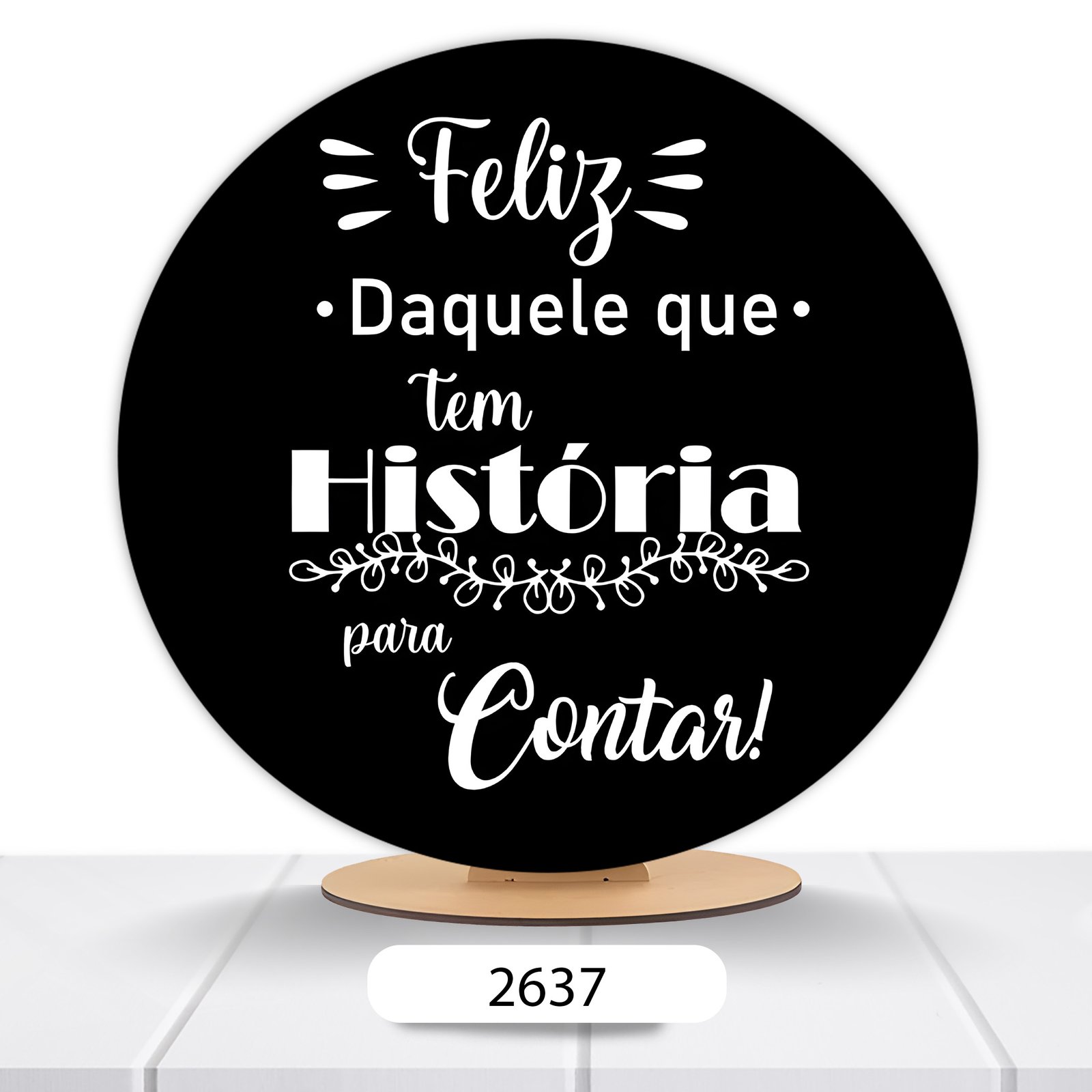 Painel Redondo História Para Contar 50x50cm - Imagem 7