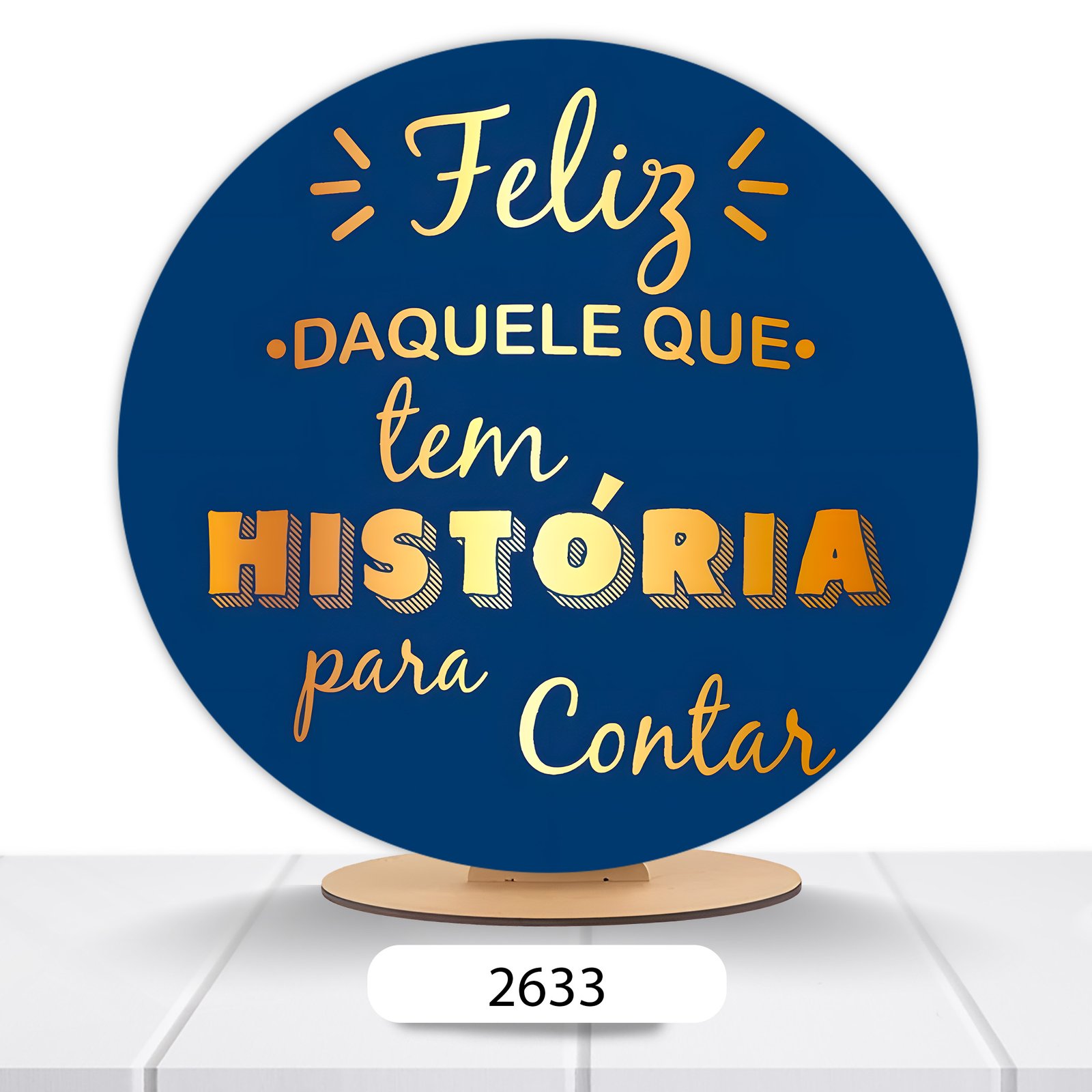 Painel Redondo História Para Contar 50x50cm - Imagem 3