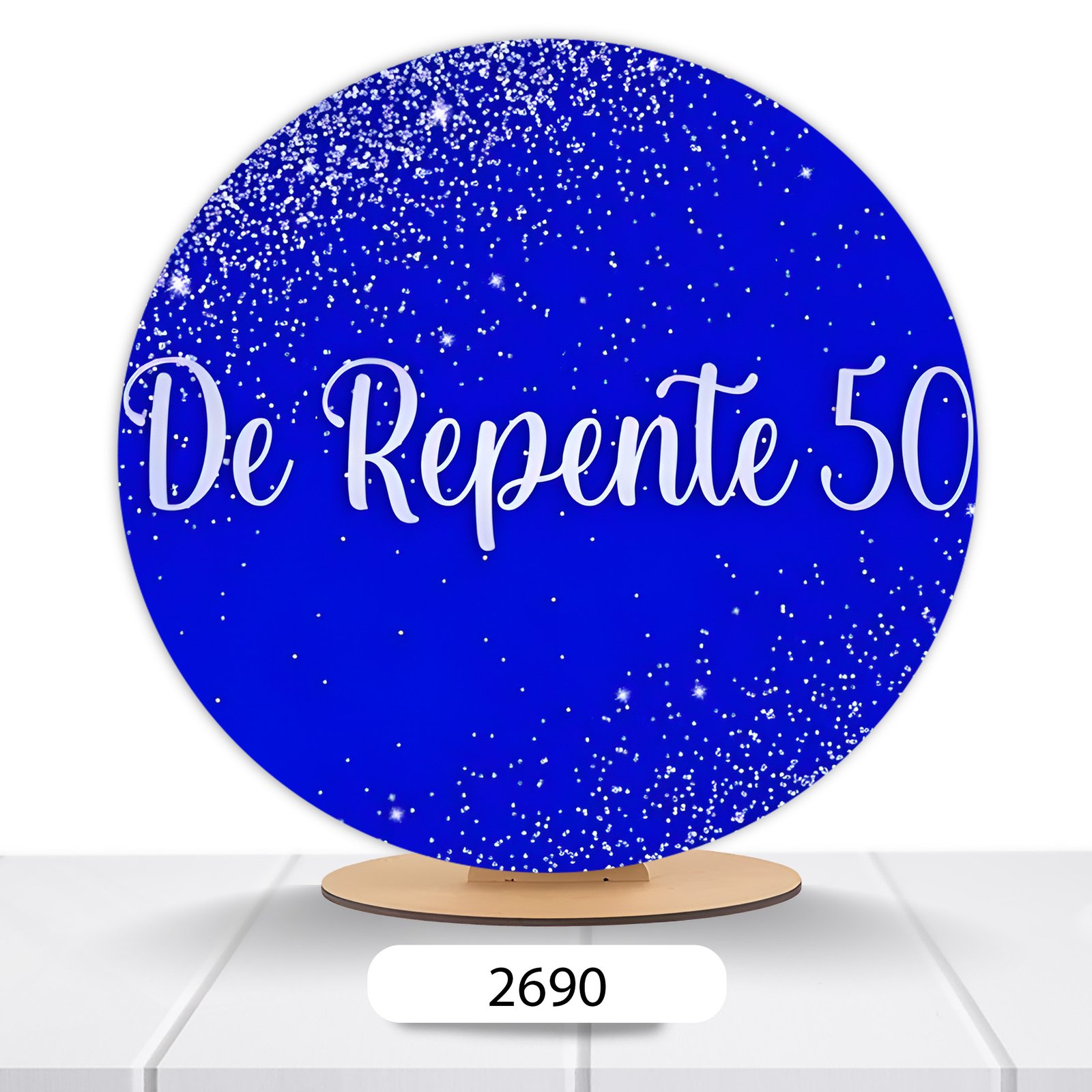 Painel Redondo 50 Anos 50x50cm - Imagem 5