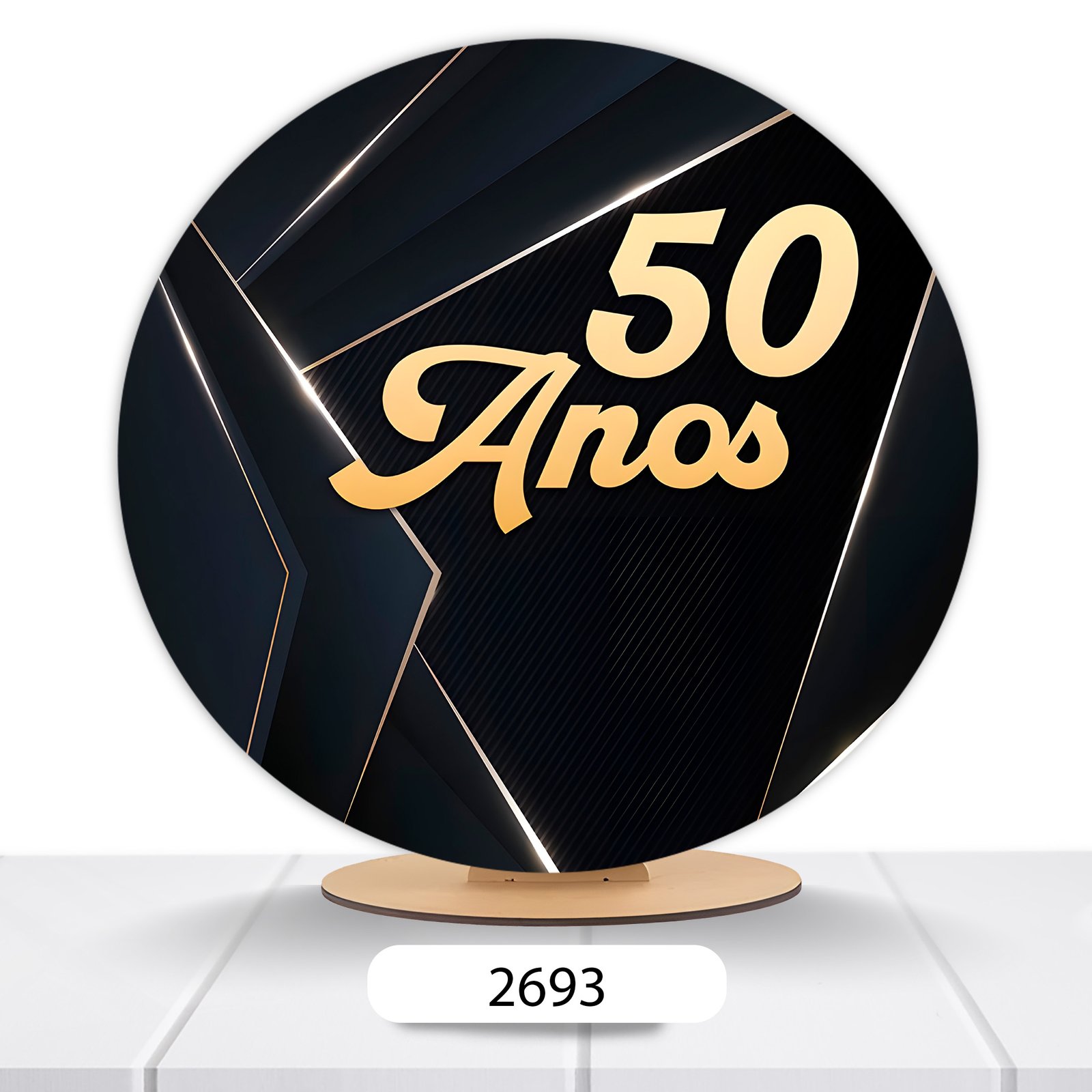 Painel Redondo 50 Anos 50x50cm - Imagem 8