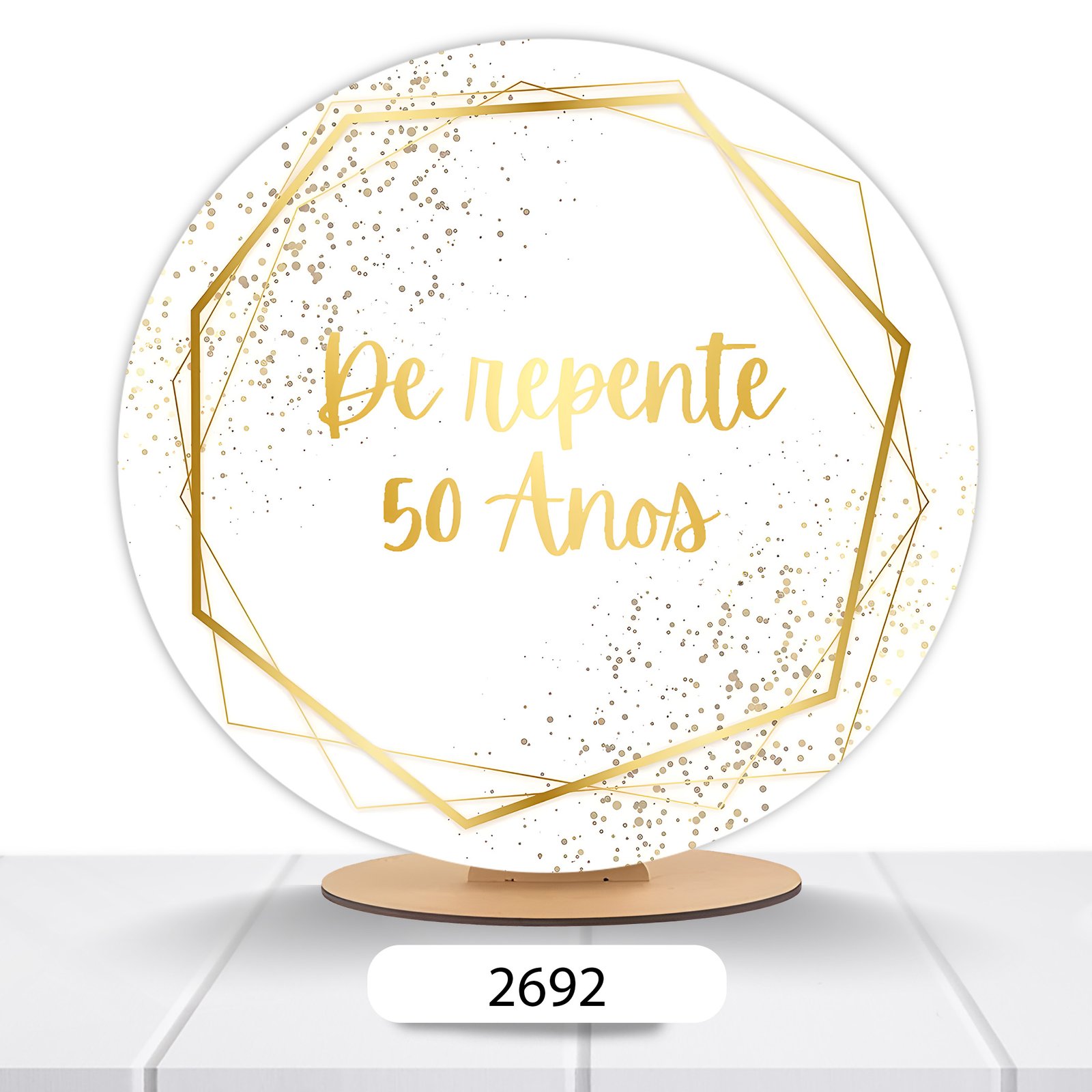 Painel Redondo 50 Anos 50x50cm - Imagem 7