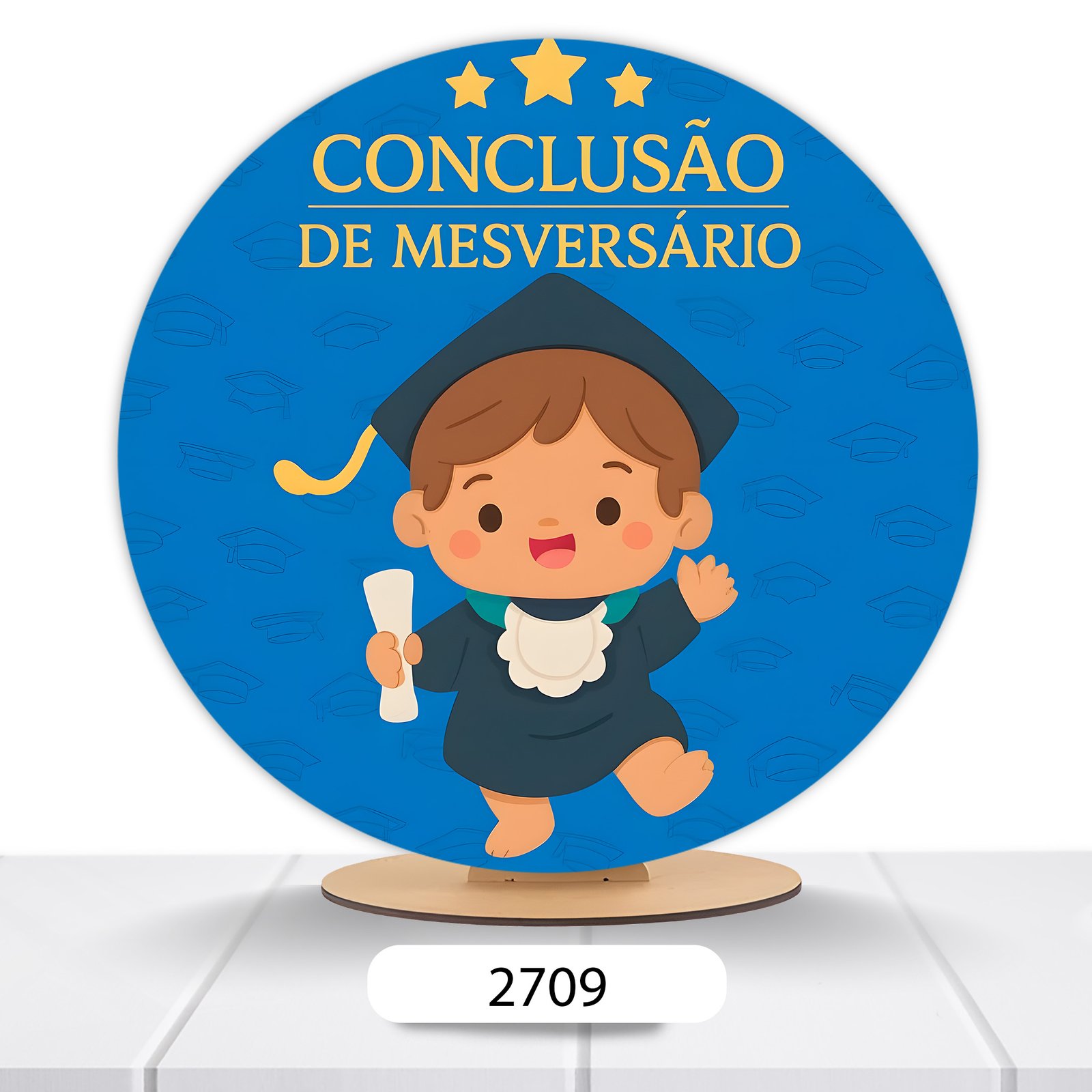Painel Redondo Mesversário 50x50cm - Imagem 4