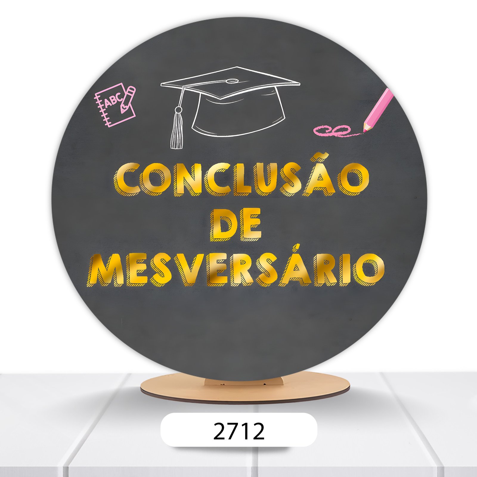 Painel Redondo Mesversário 50x50cm - Imagem 7