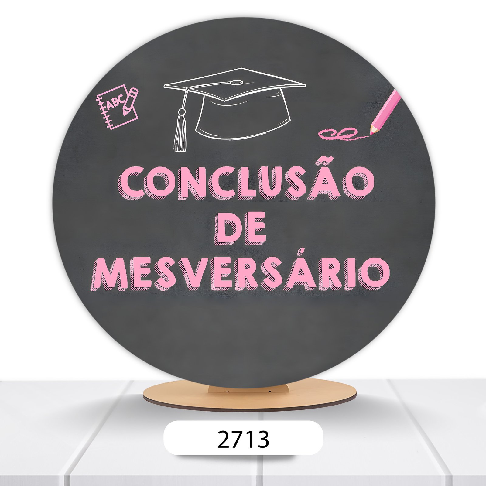 Painel Redondo Mesversário 50x50cm - Imagem 8