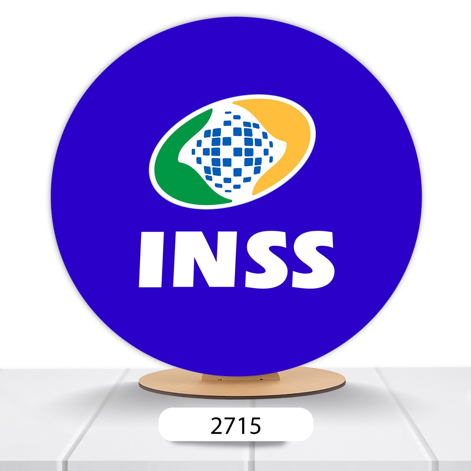 Painel Redondo INSS 50x50cm