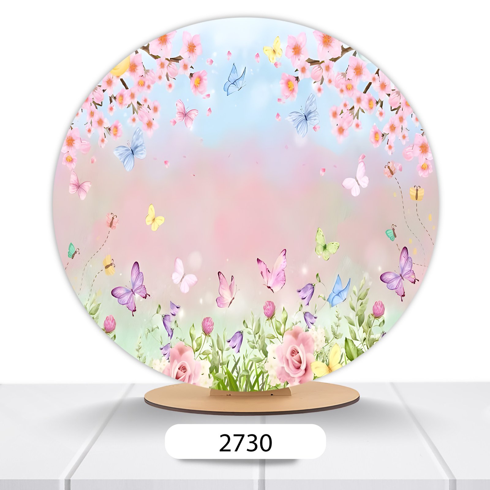Painel Redondo Jardim 50x50cm - Imagem 7