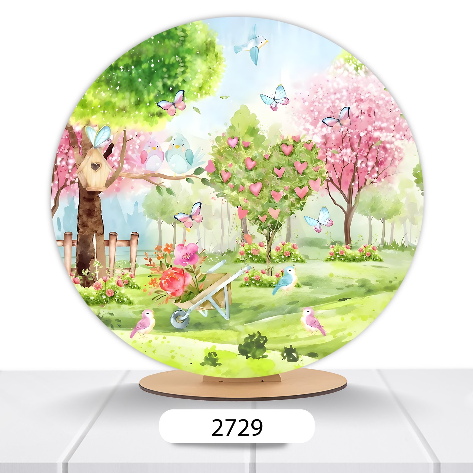 Painel Redondo Jardim 50x50cm - Imagem 6