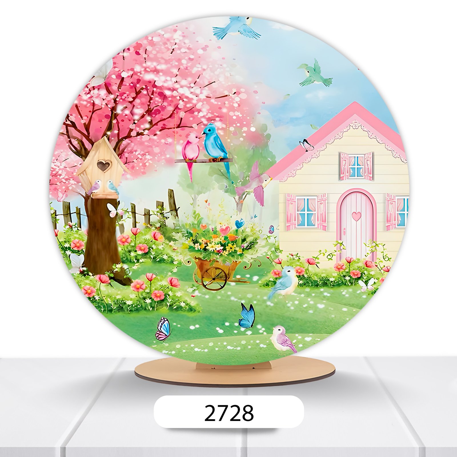 Painel Redondo Jardim 50x50cm - Imagem 5