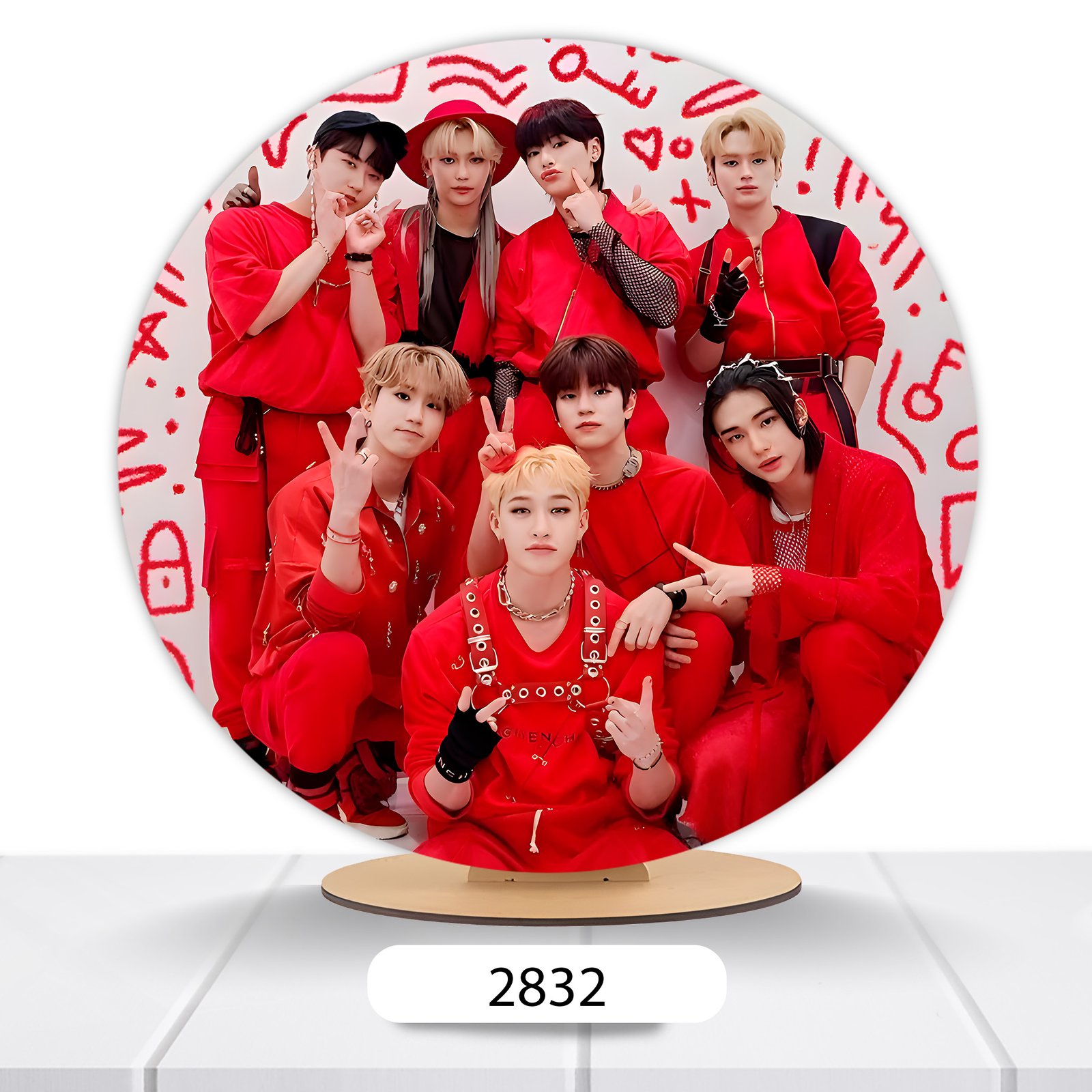 Painel Redondo Stray Kids 50x50cm - Imagem 2