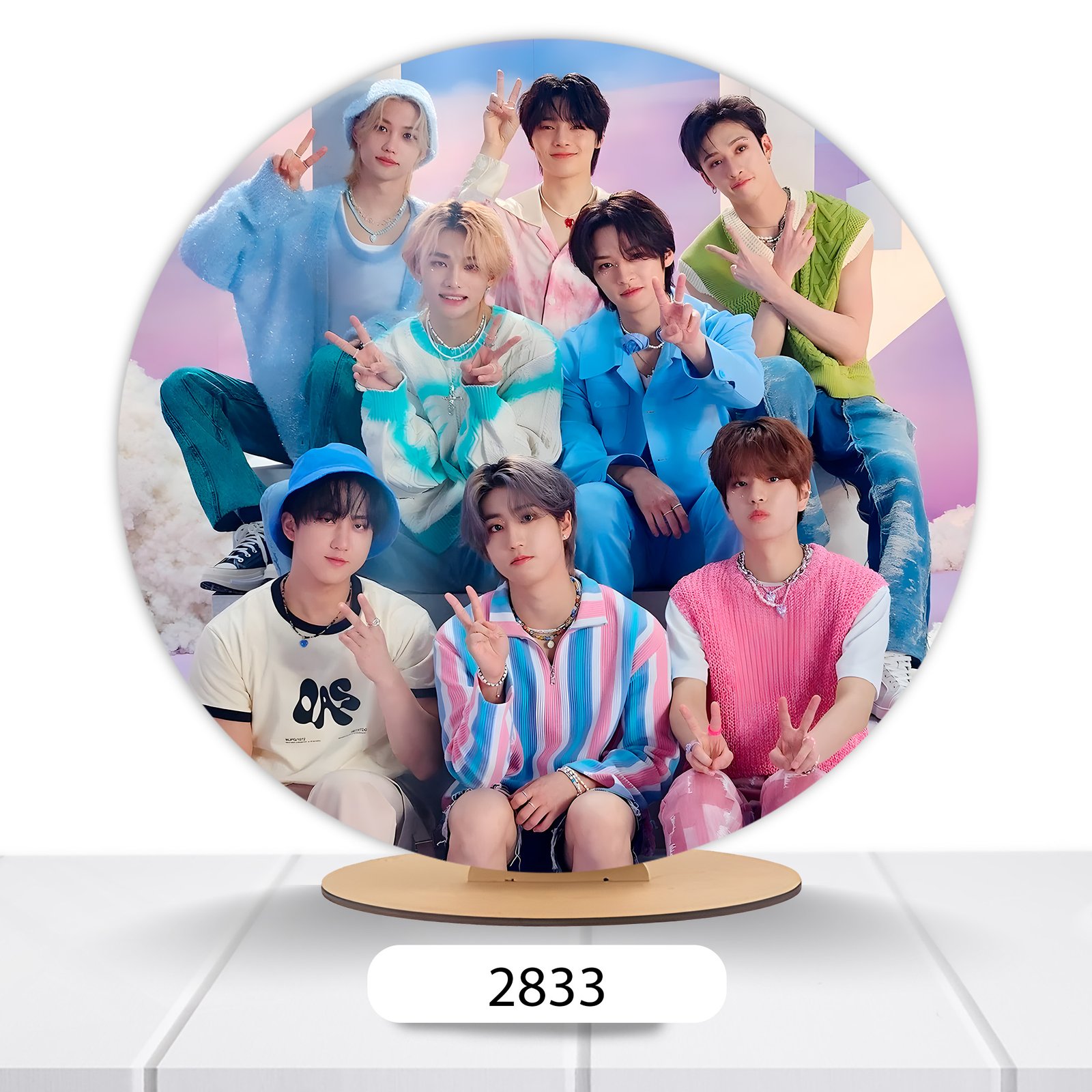 Painel Redondo Stray Kids 50x50cm - Imagem 3