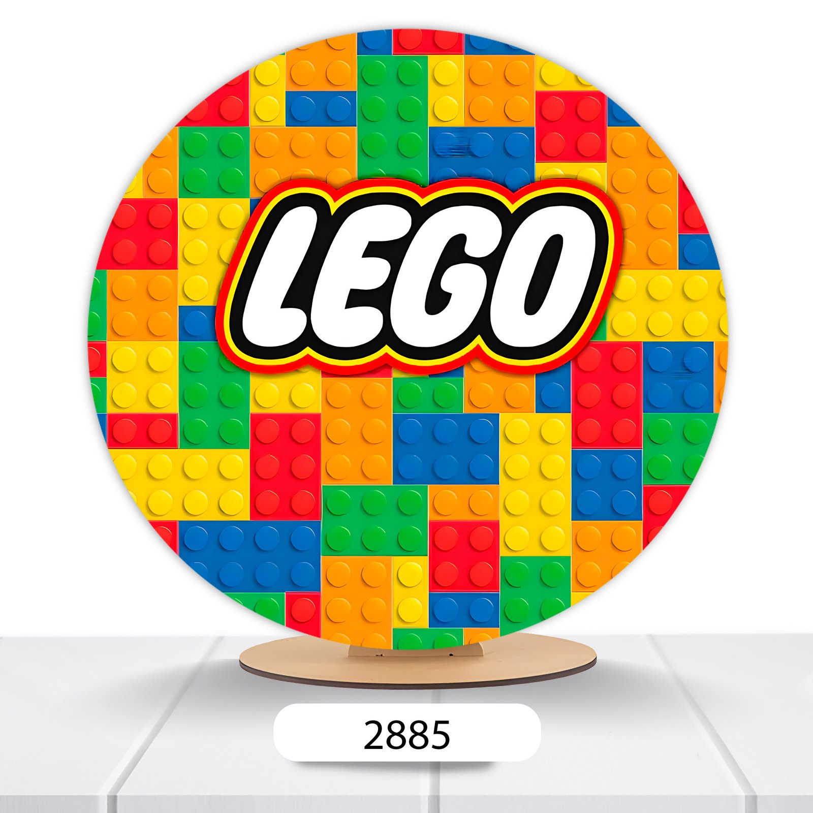 Painel Redondo Lego 50x50cm - Imagem 4