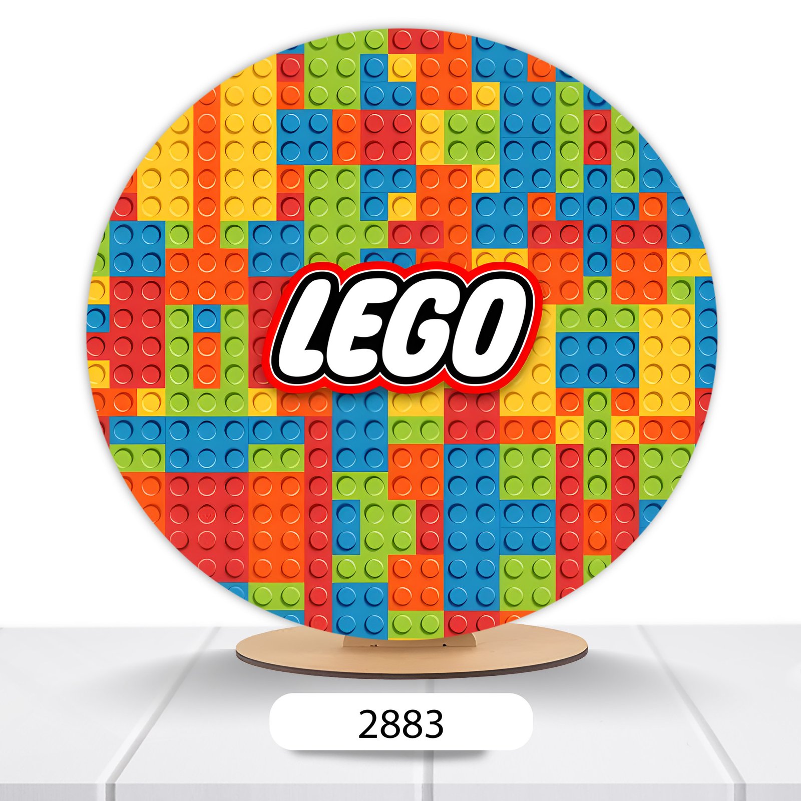 Painel Redondo Lego 50x50cm - Imagem 2