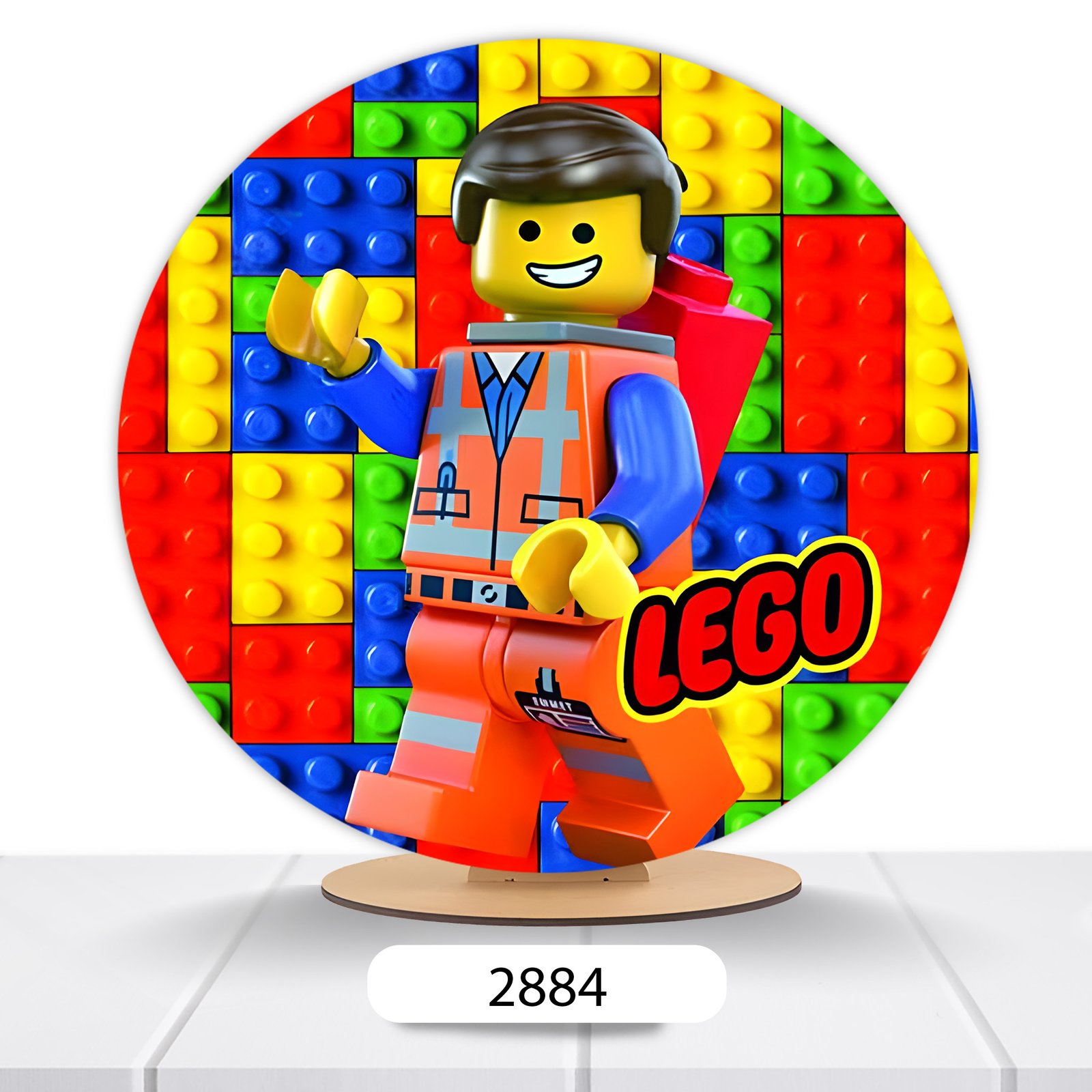 Painel Redondo Lego 50x50cm - Imagem 3