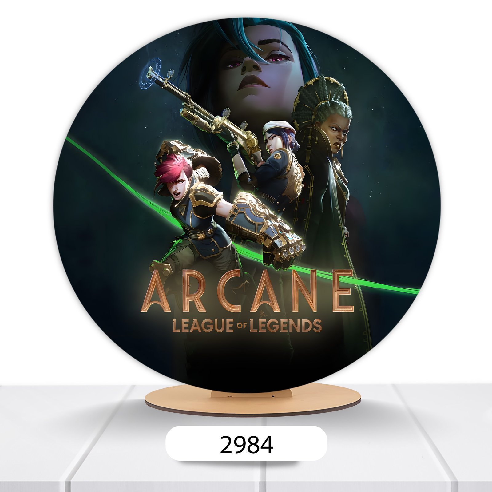 Painel Redondo LOL League Of Legends 50x50cm