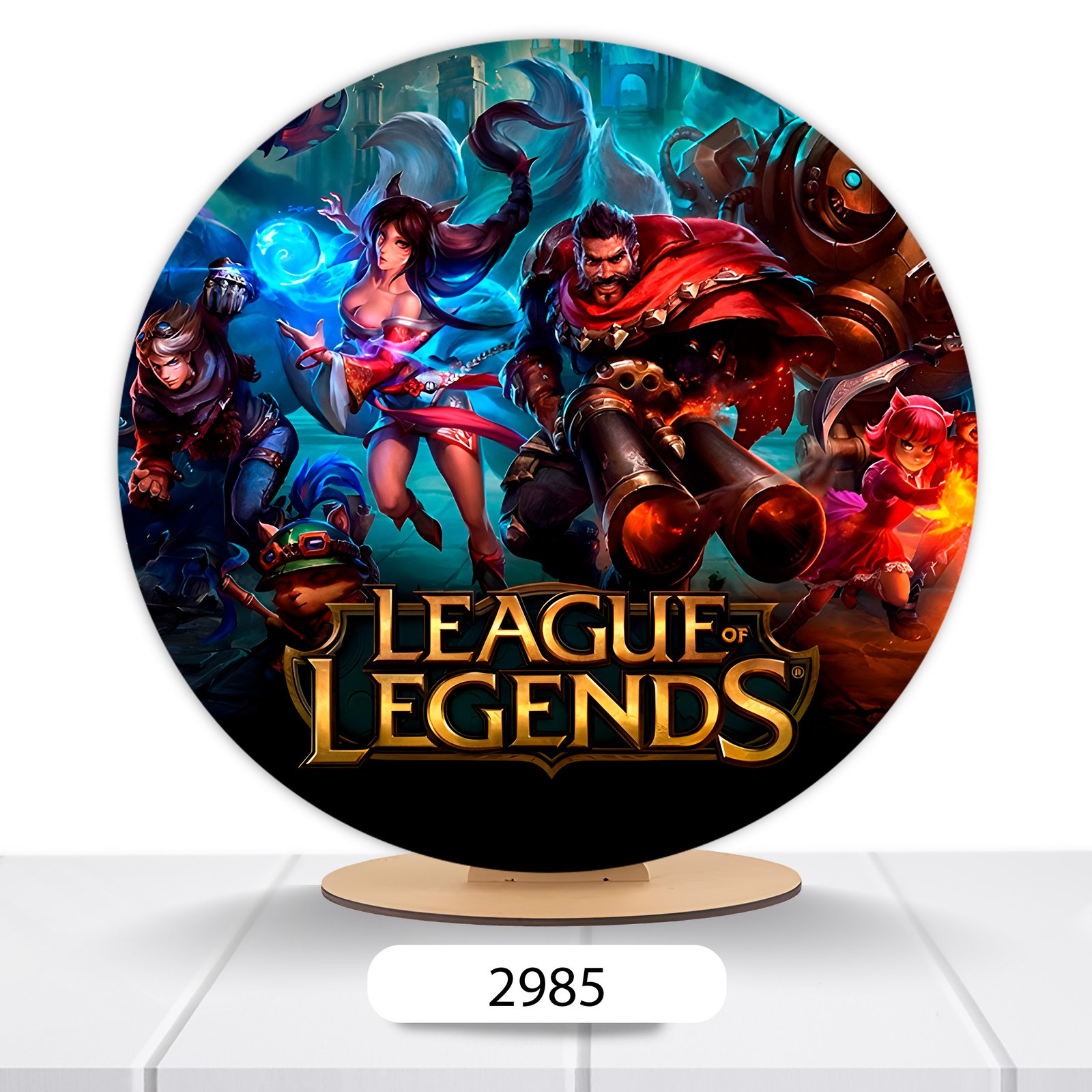 Painel Redondo LOL League Of Legends 50x50cm - Imagem 2