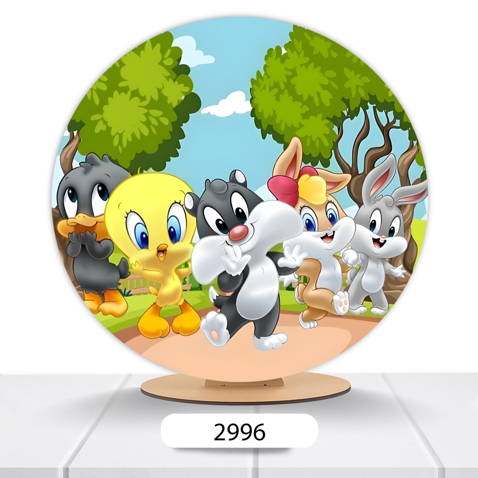 Painel Redondo Looney Tunes 50x50cm - Imagem 10