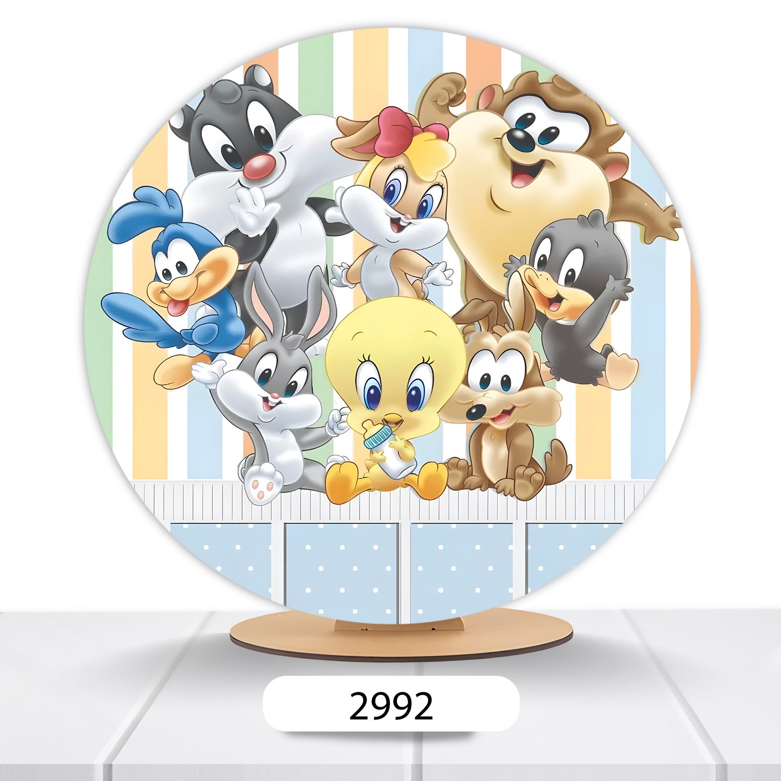 Painel Redondo Looney Tunes 50x50cm - Imagem 6
