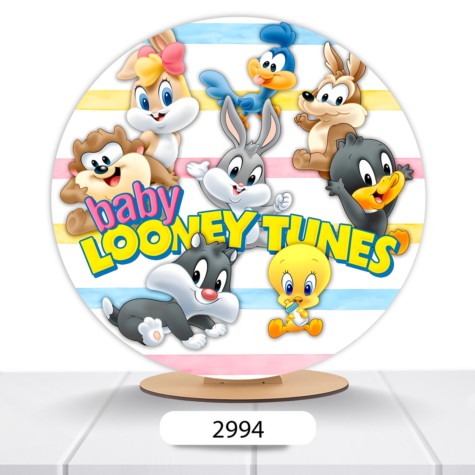 Painel Redondo Looney Tunes 50x50cm - Imagem 8