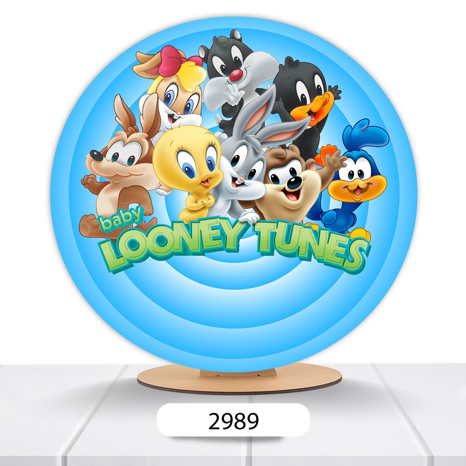 Painel Redondo Looney Tunes 50x50cm - Imagem 3