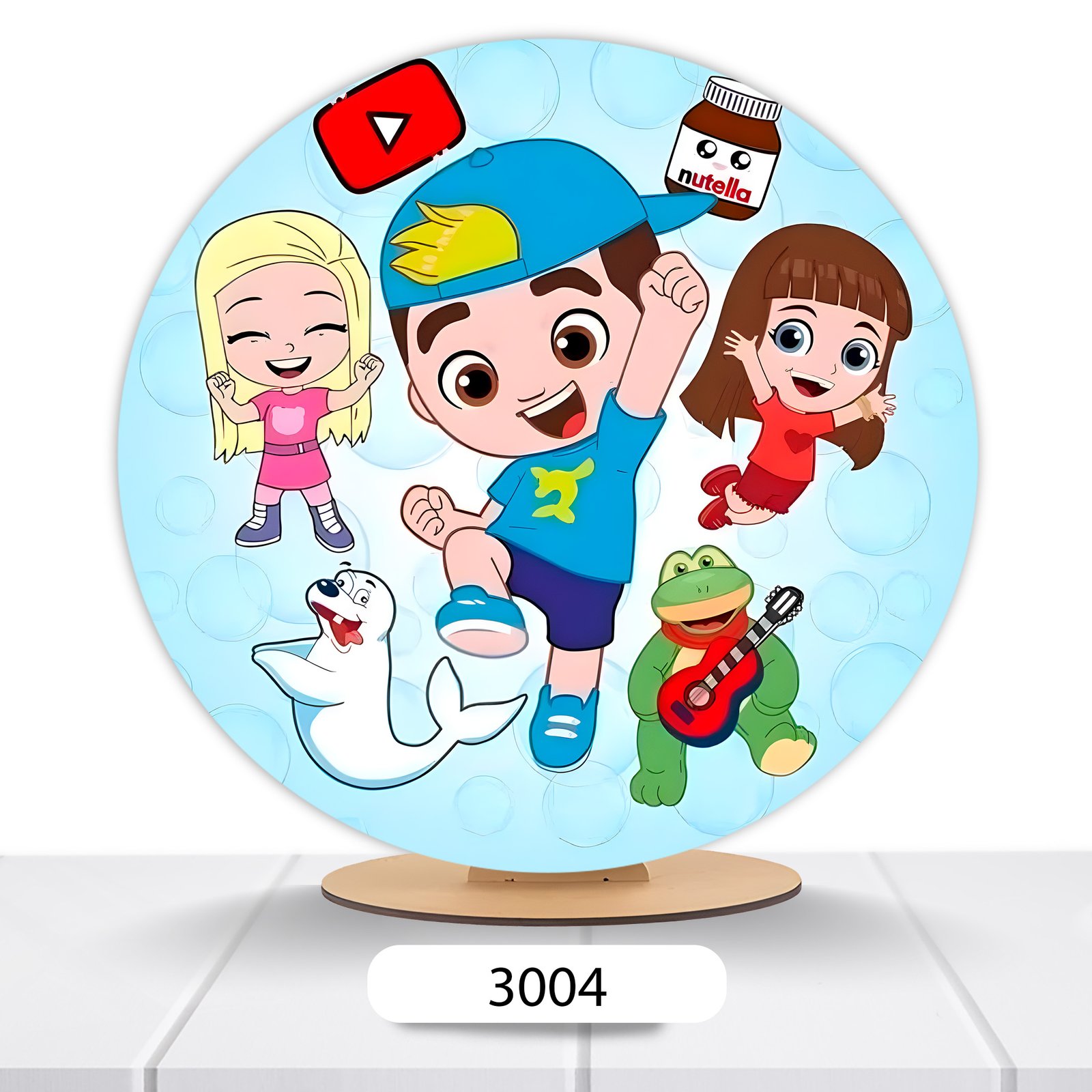 Painel Redondo Lucas Neto 50x50cm - Imagem 3