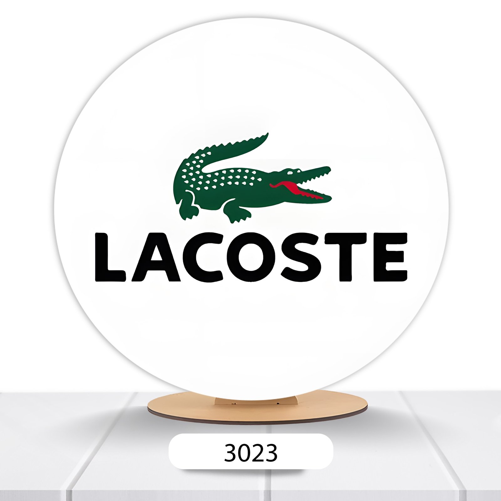 Painel Redondo Lacoste 50x50cm