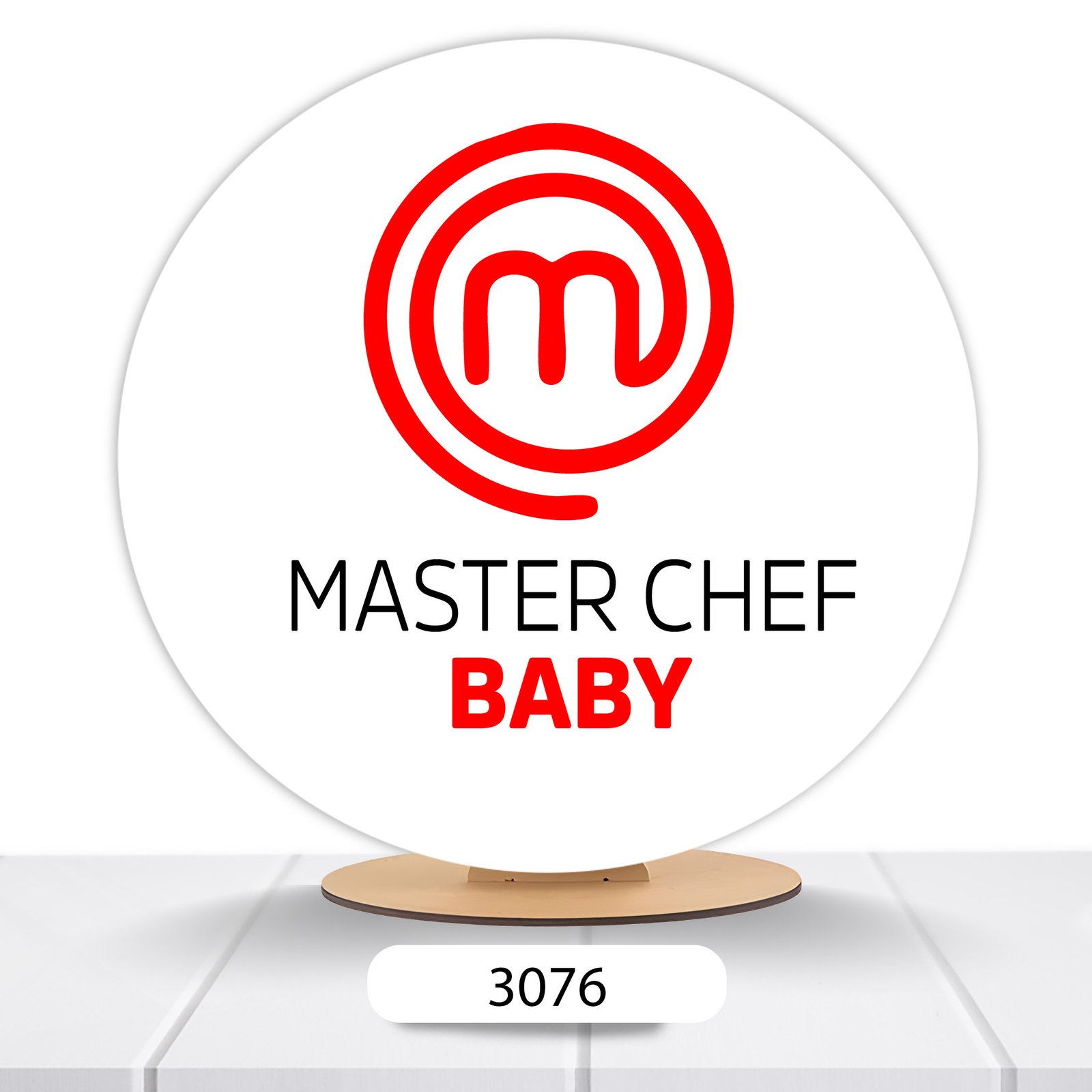 Painel Redondo Master Chef 50x50cm