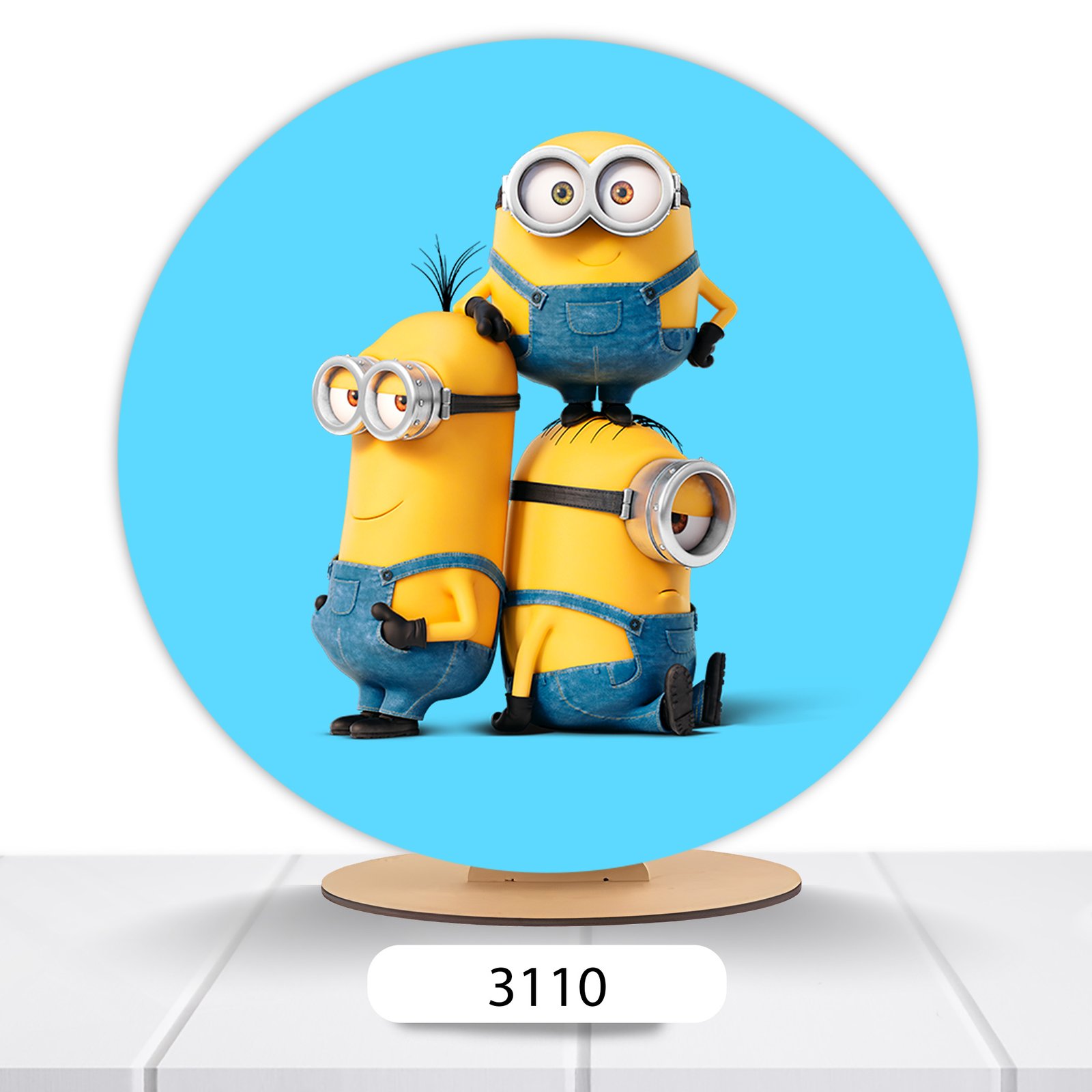 Painel Redondo Minions/Meu Malvado Favorito 50x50cm - Imagem 2