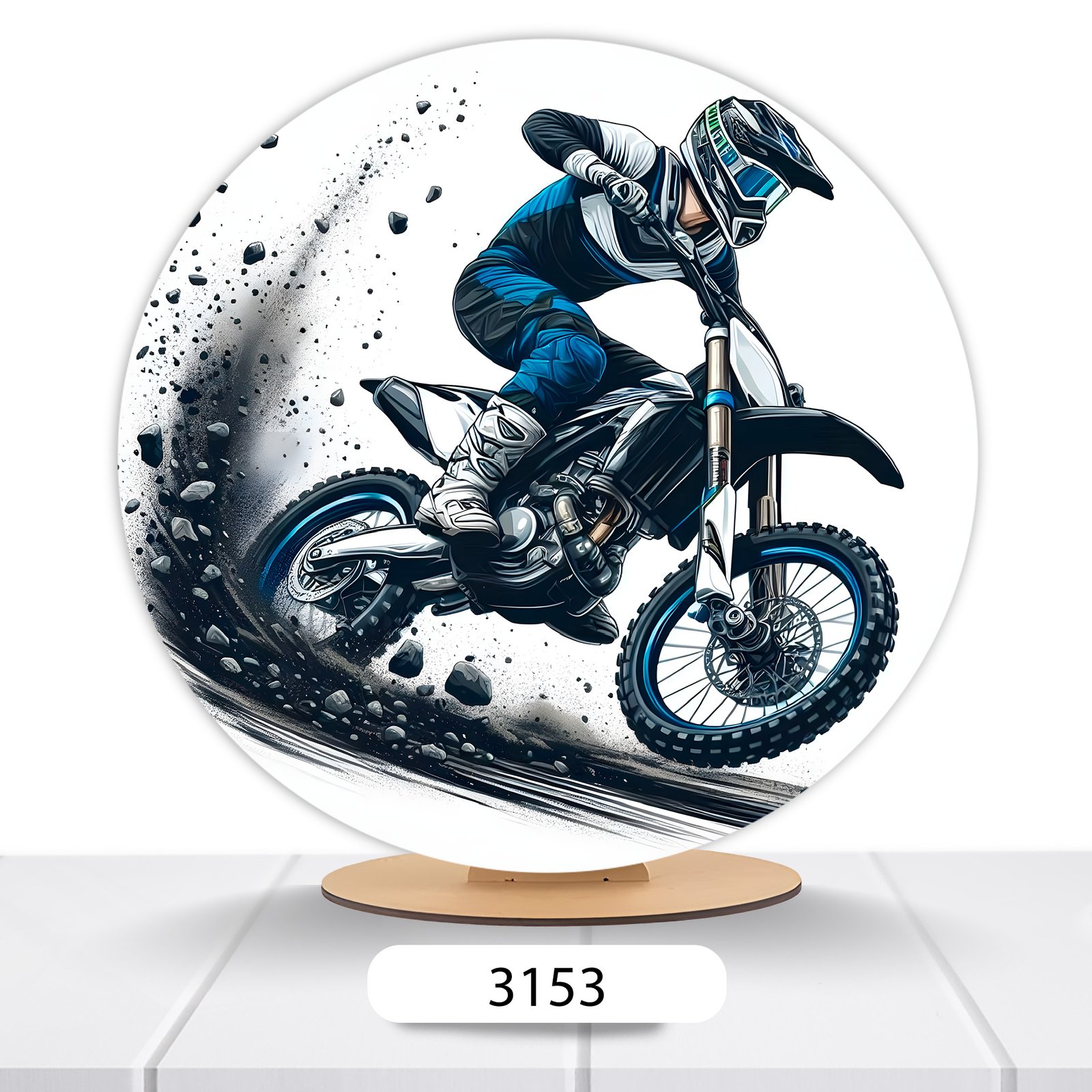 Painel Redondo Moto 50x50cm - Imagem 2