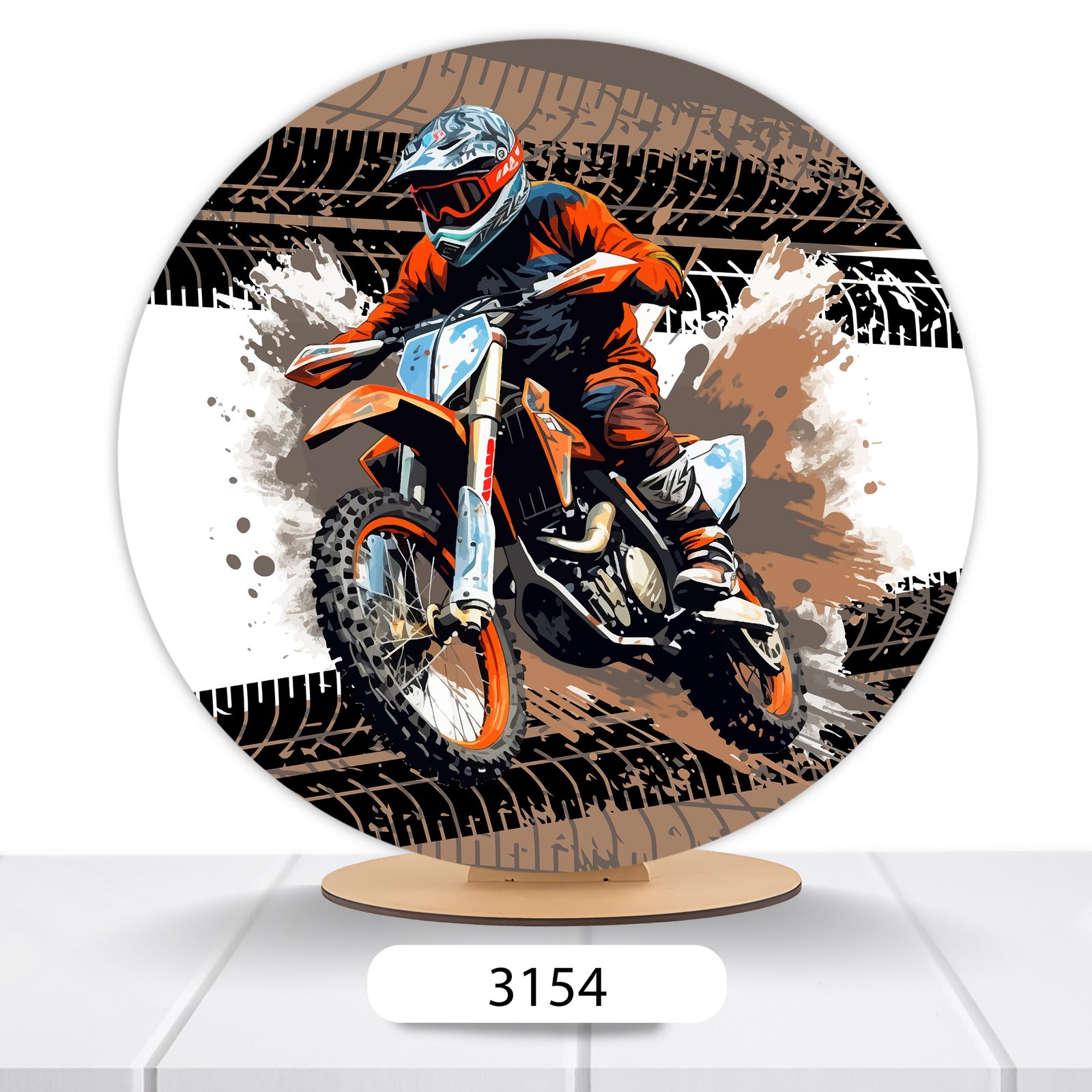 Painel Redondo Moto 50x50cm - Imagem 3